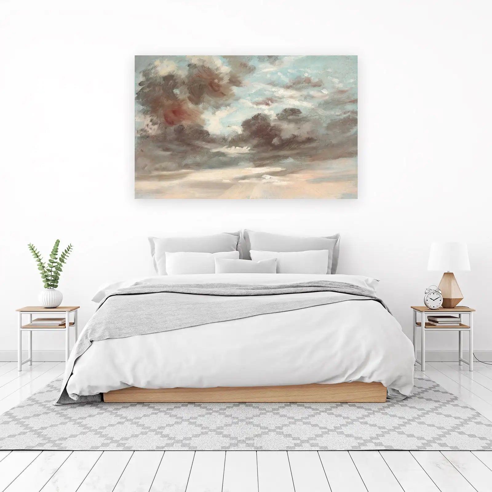 Dramatic Sky Clouds Oil Painting Wall Art