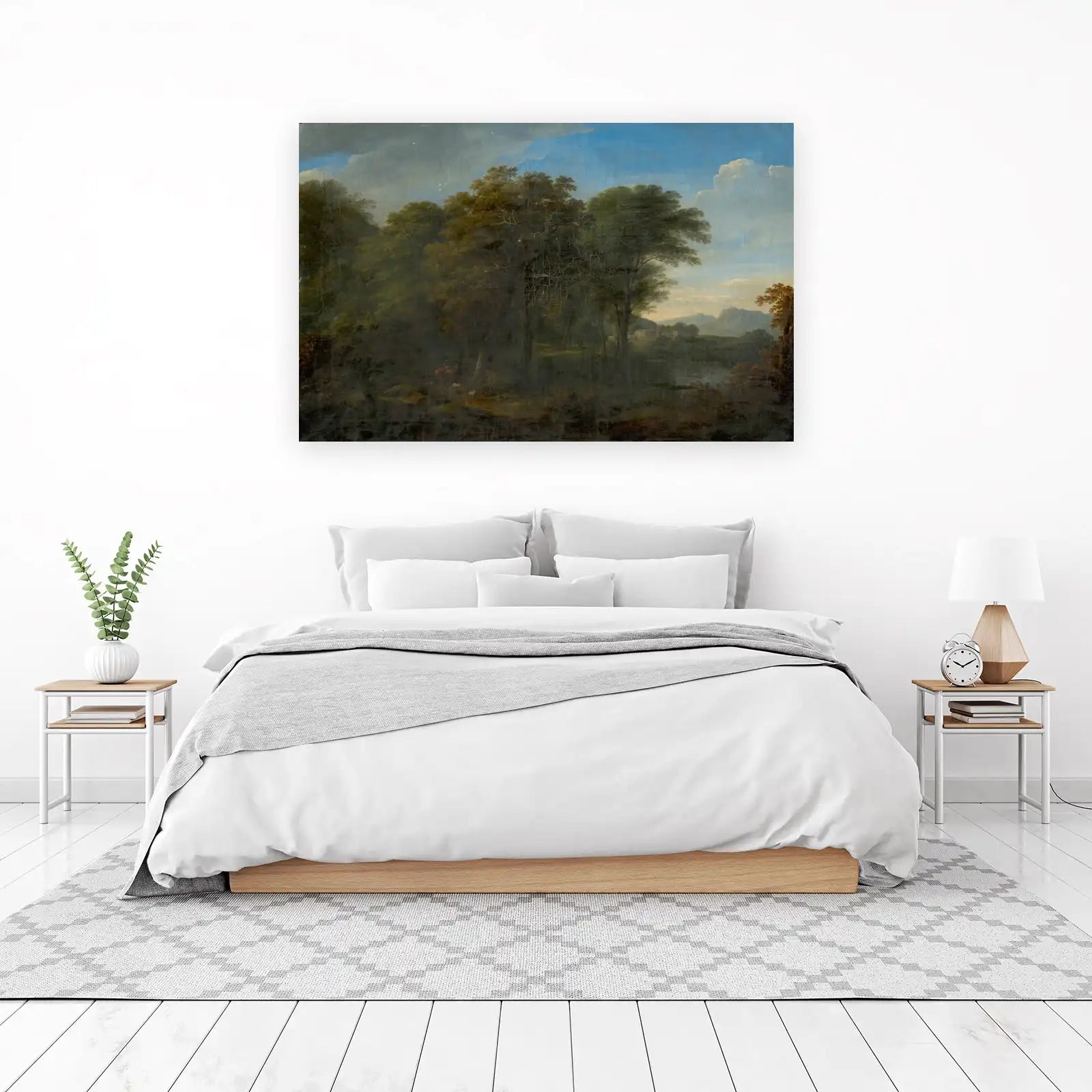Tranquil Landscape with Figures Wall Art