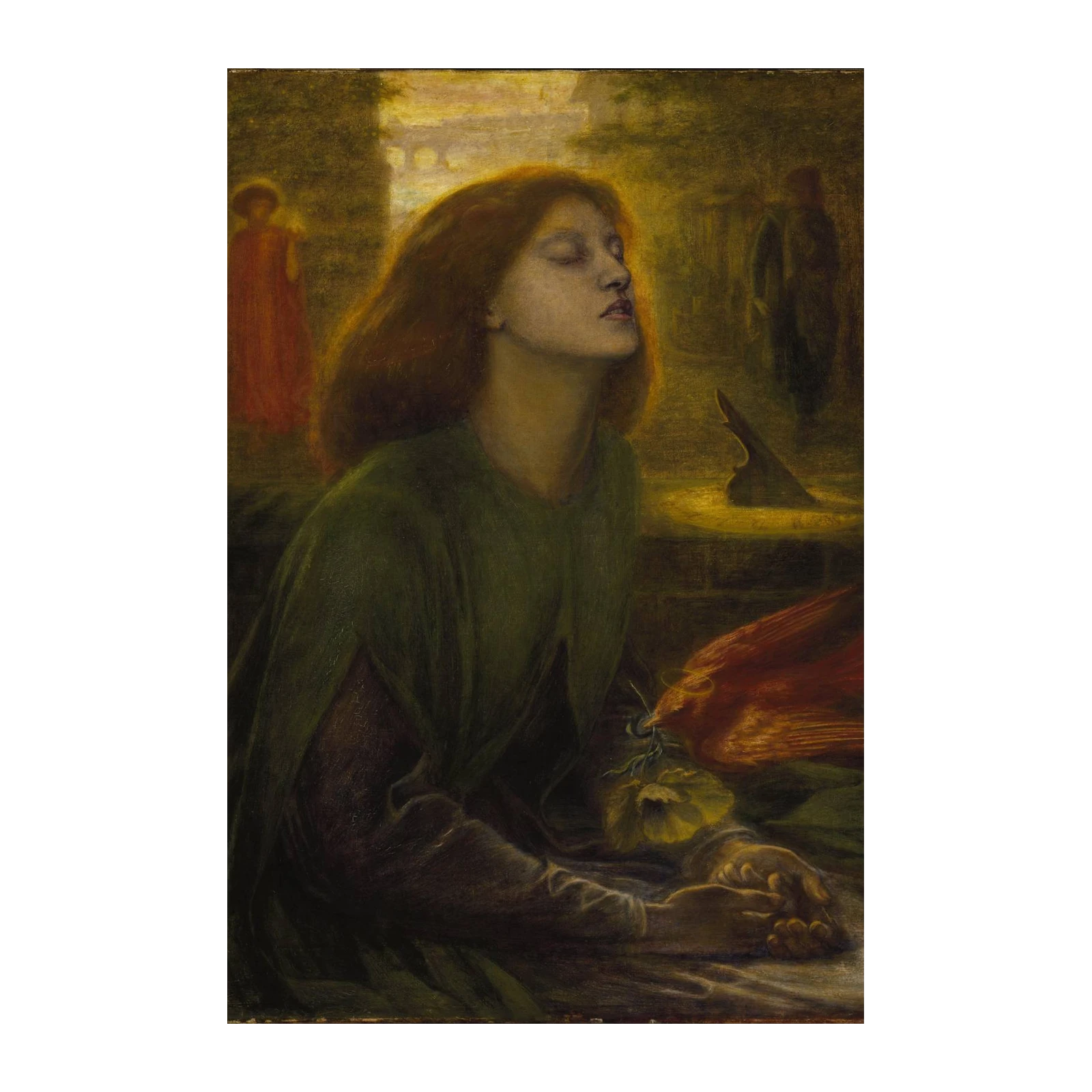 Mystic Serenity Woman & Bird Wall Art
