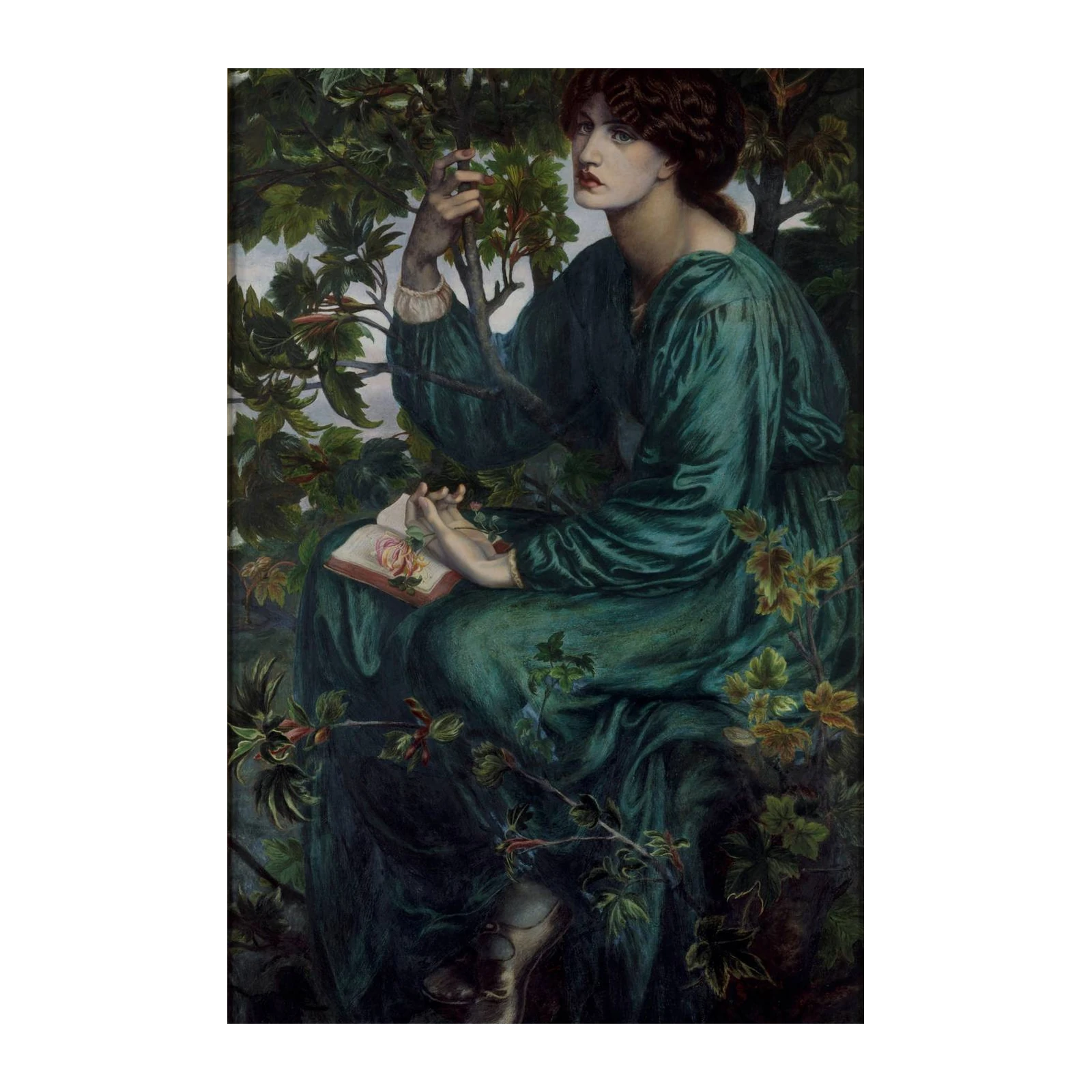 Victorian Serenity Emerald Muse Wall Art