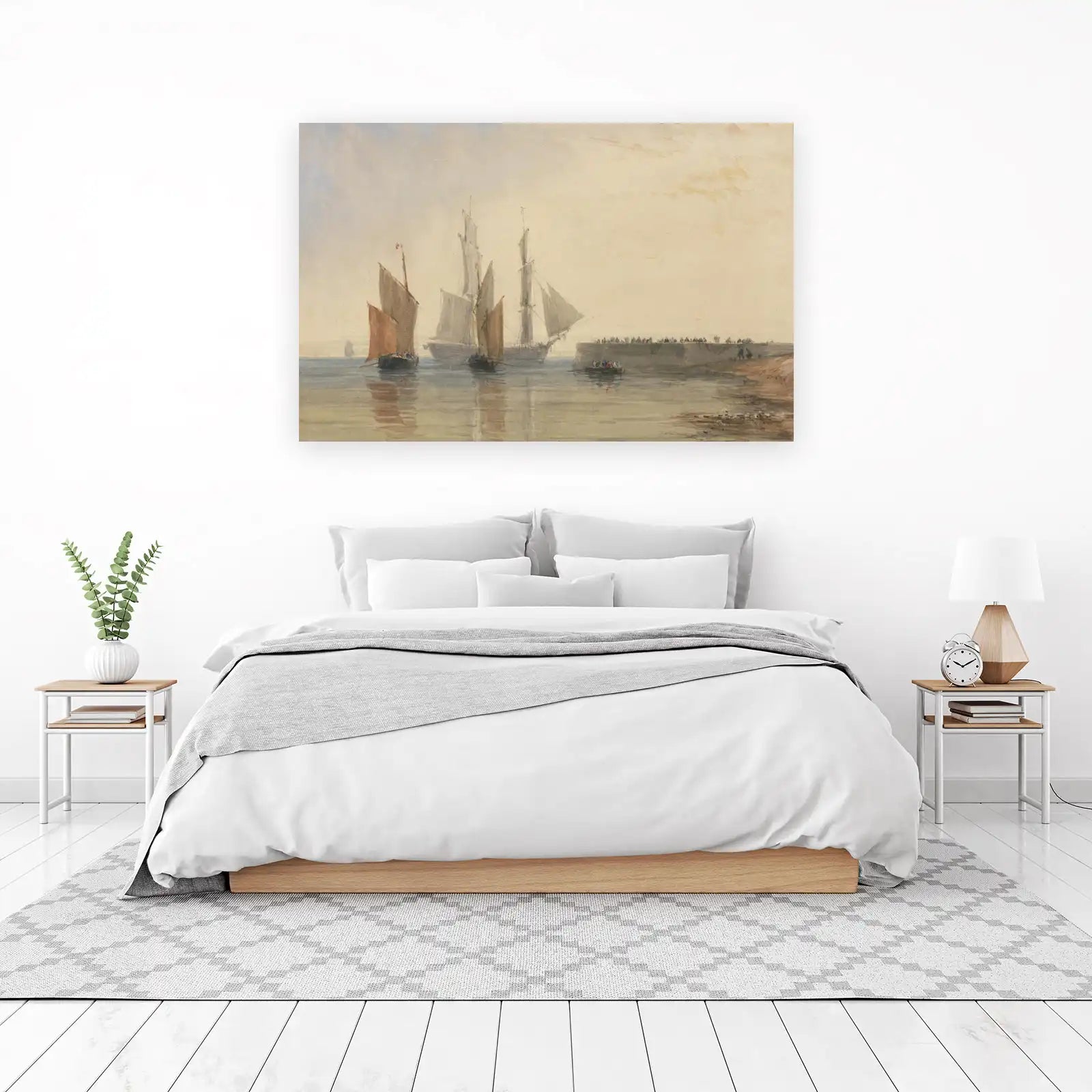 Maritime Vessels at Harbor Wall Art