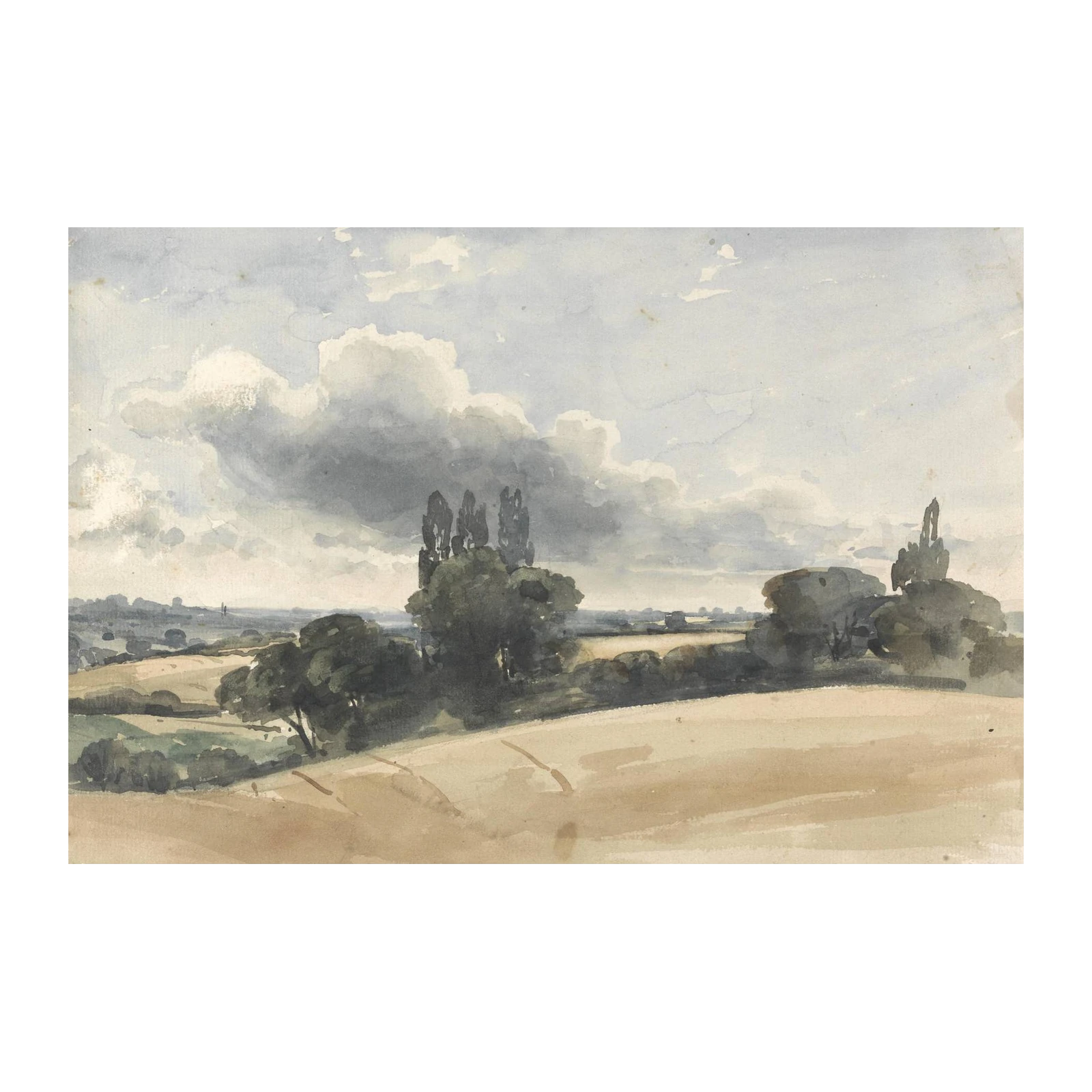 Serene Countryside Landscape Wall Art