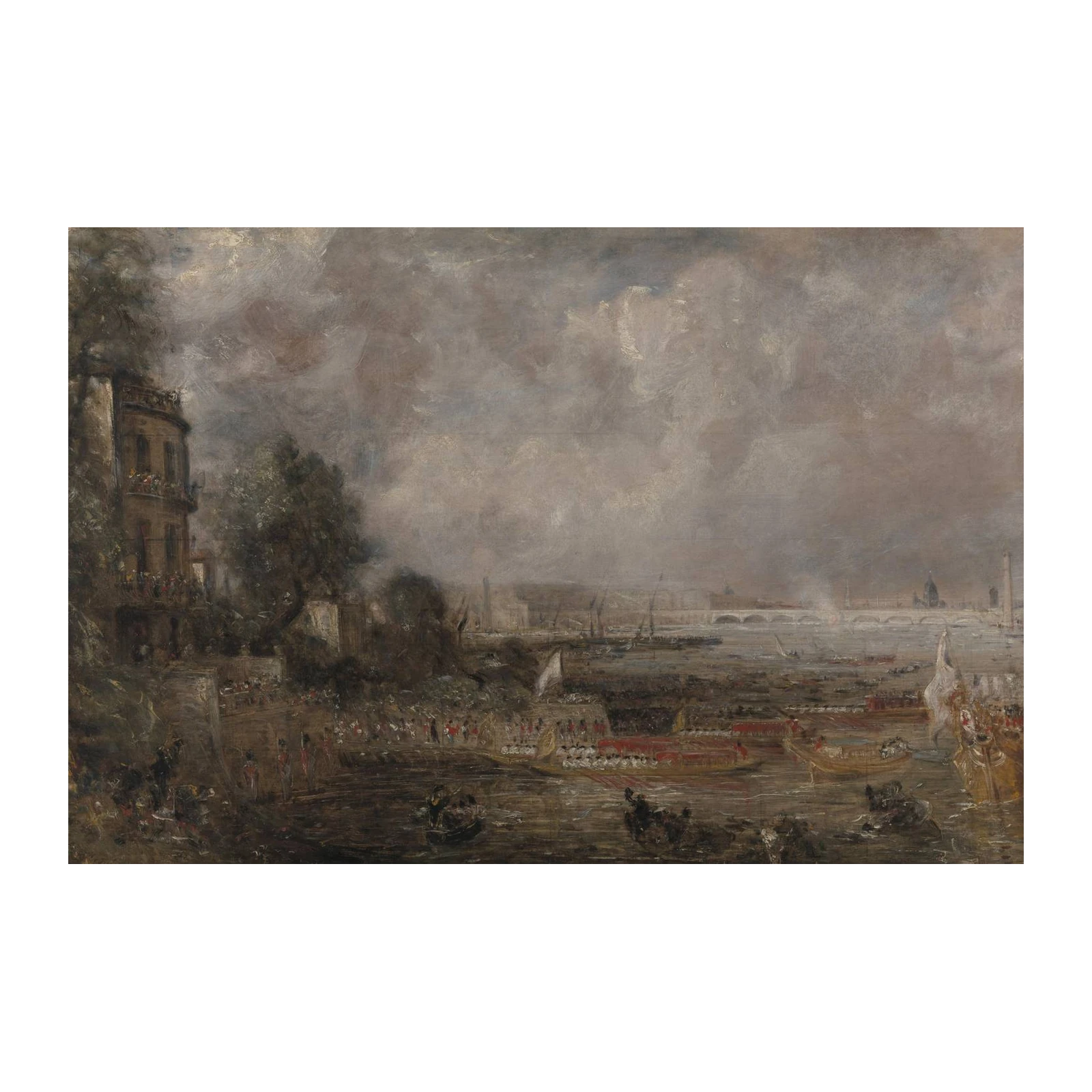 Impressionist River Scene Thames Funeral Wall Art