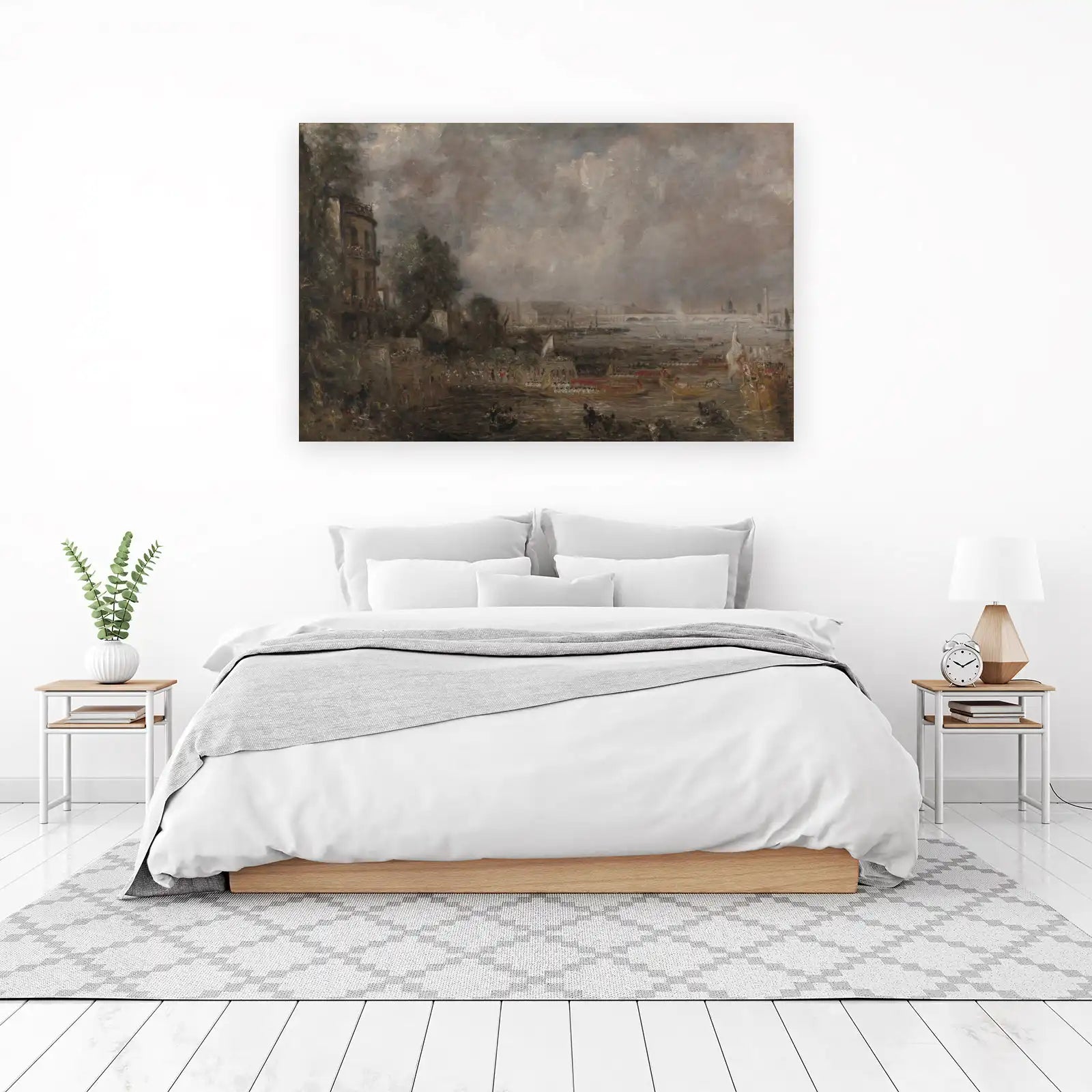 Impressionist River Scene Thames Funeral Wall Art
