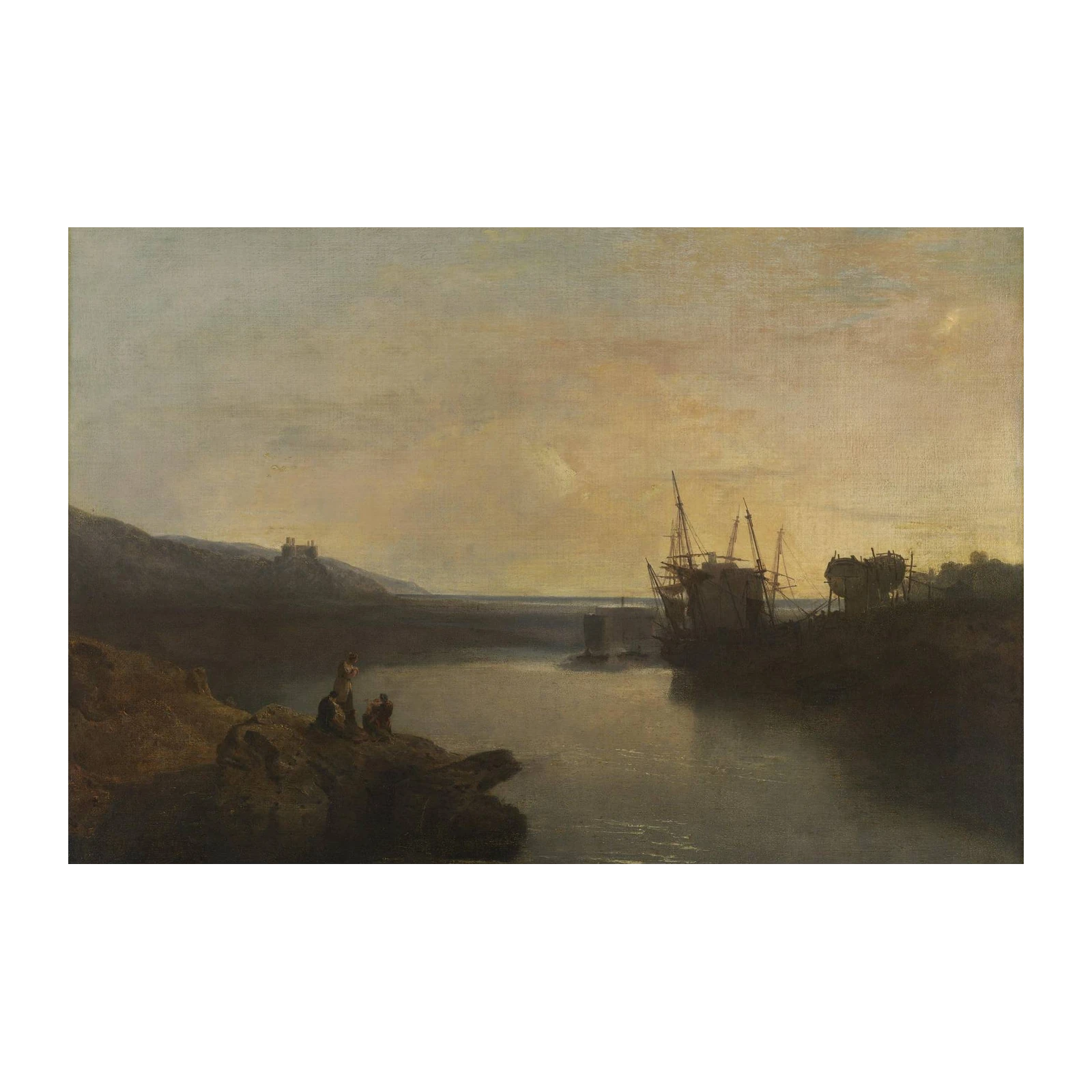 Coastal Shipwreck Serenity Wall Art