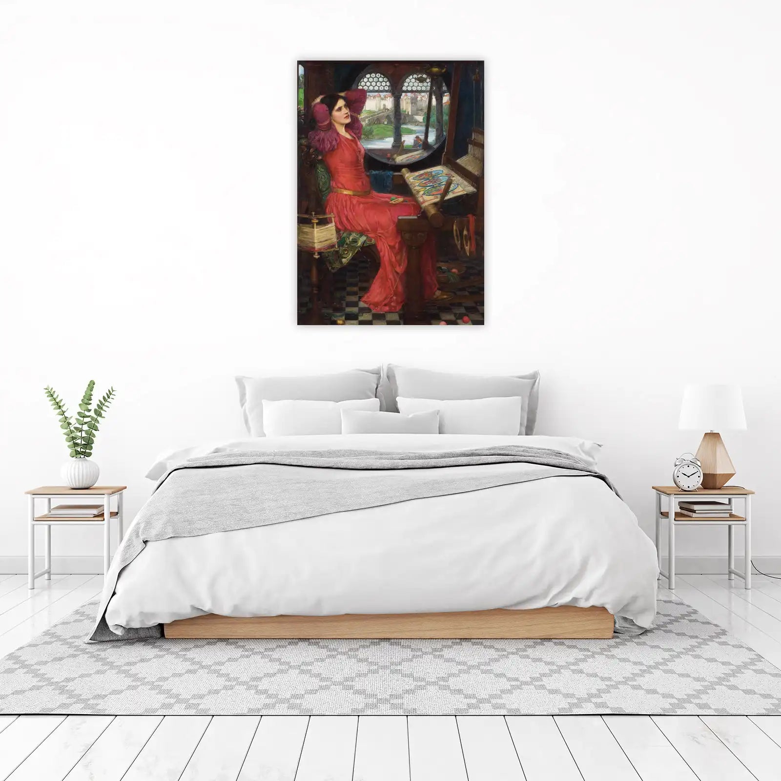 Vintage Woman Weaving Wall Art - Elegant Home Decor