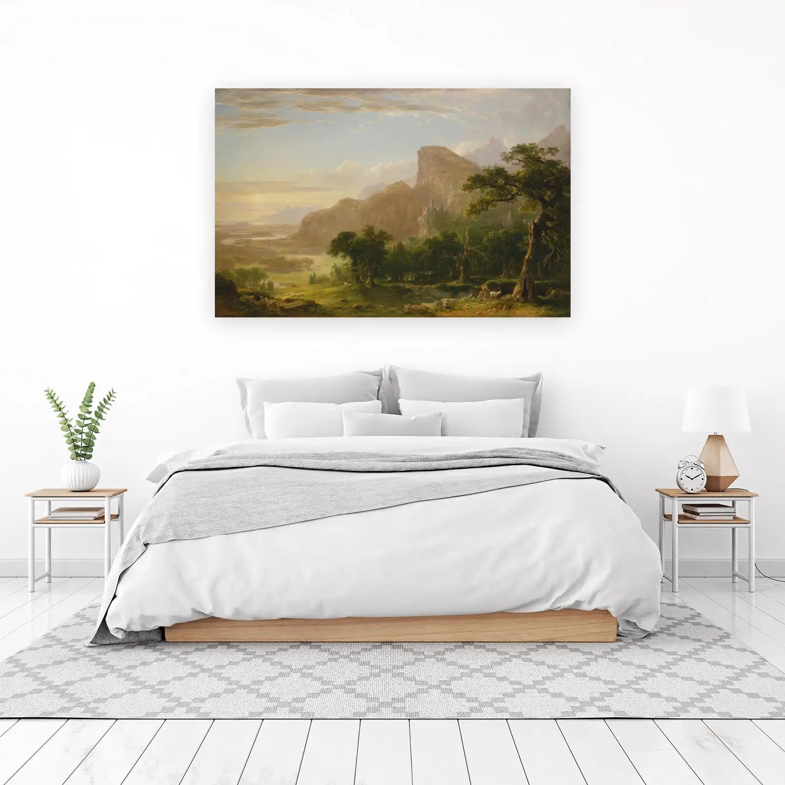 Majestic Landscape Serene Valley Wall Art