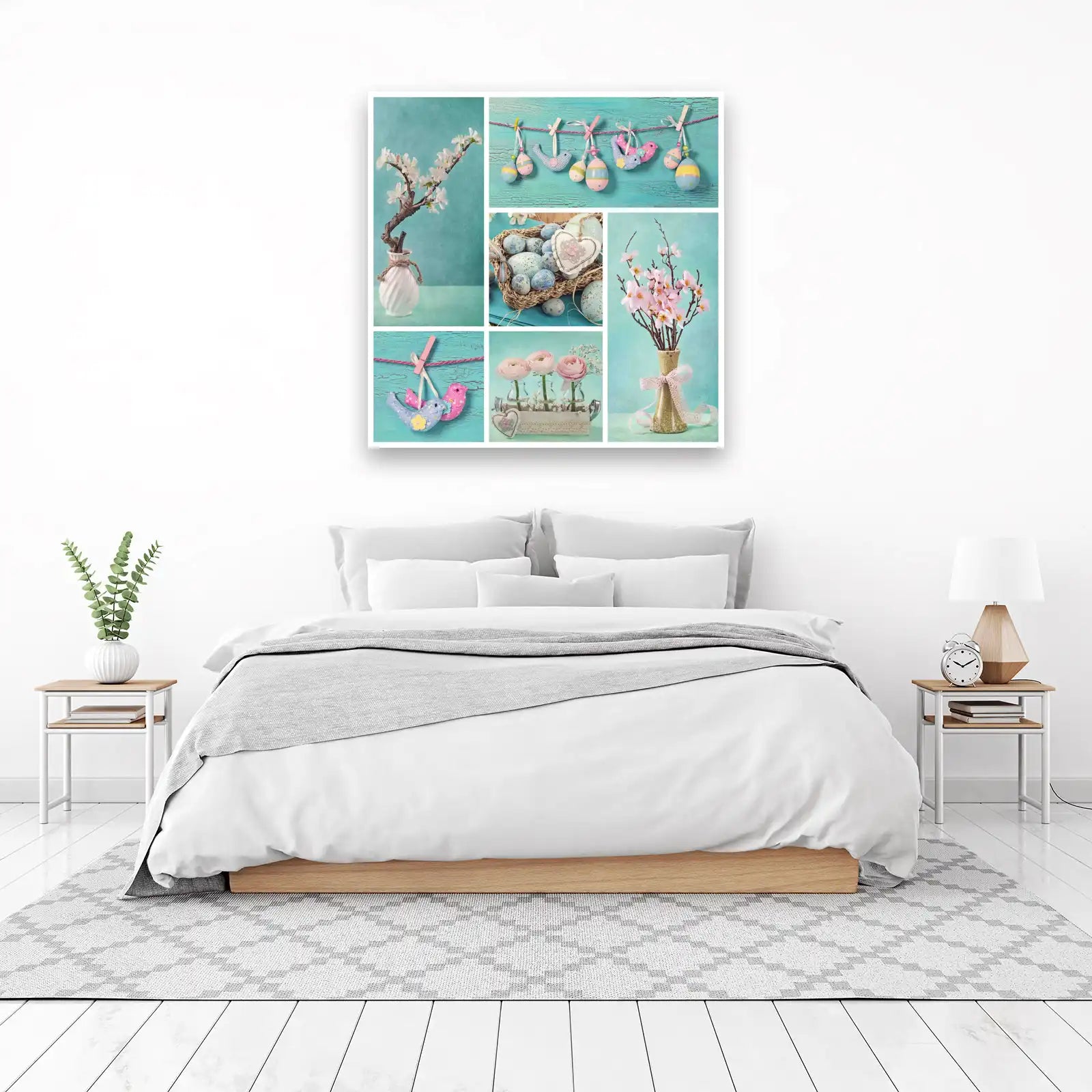 Easter Spring Blossom & Eggs Wall Art
