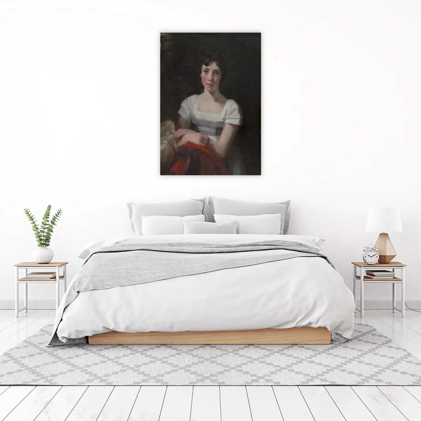 Elegant Portrait of Miss Mary Freer Wall Art