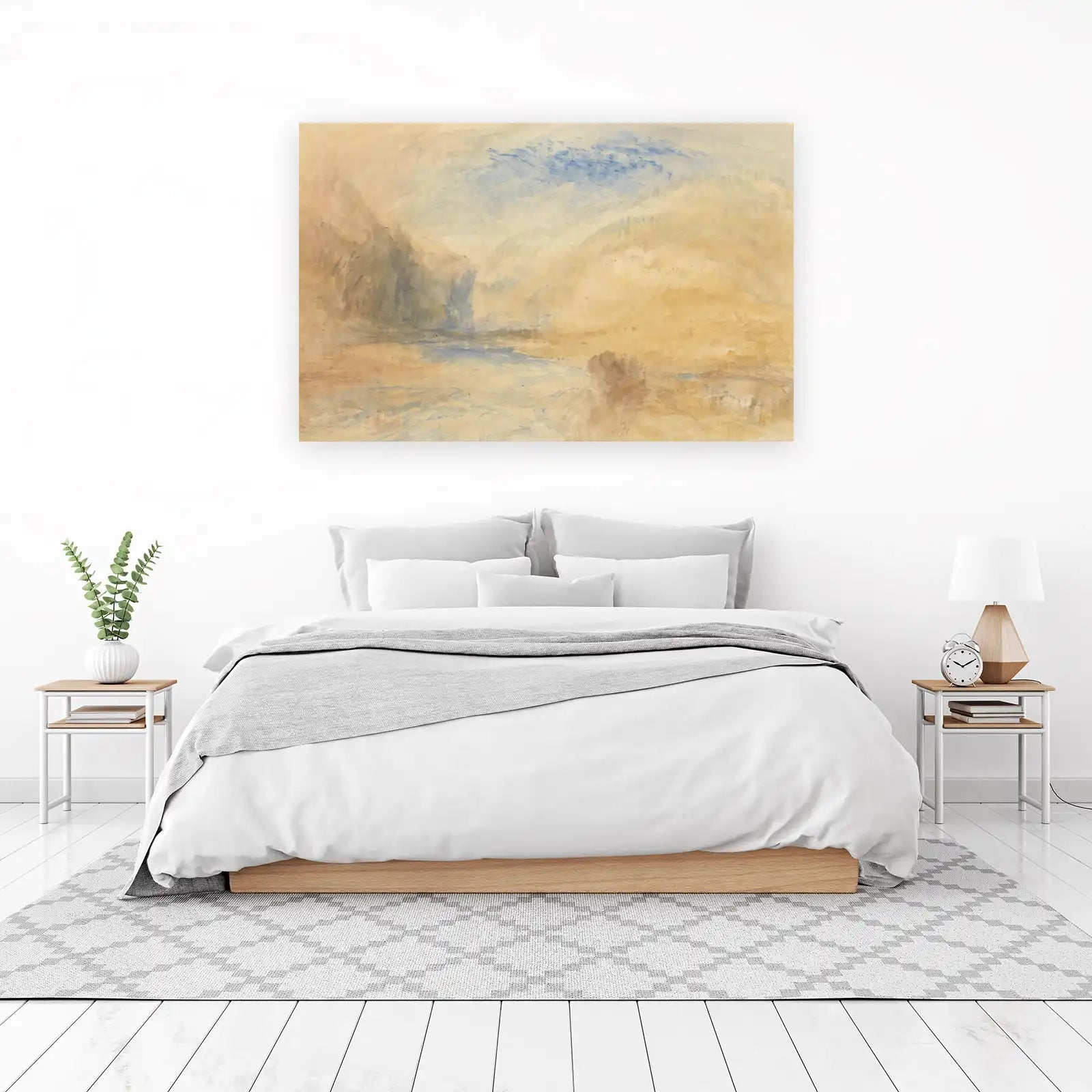 Atmospheric Landscape Watercolor Wall Art