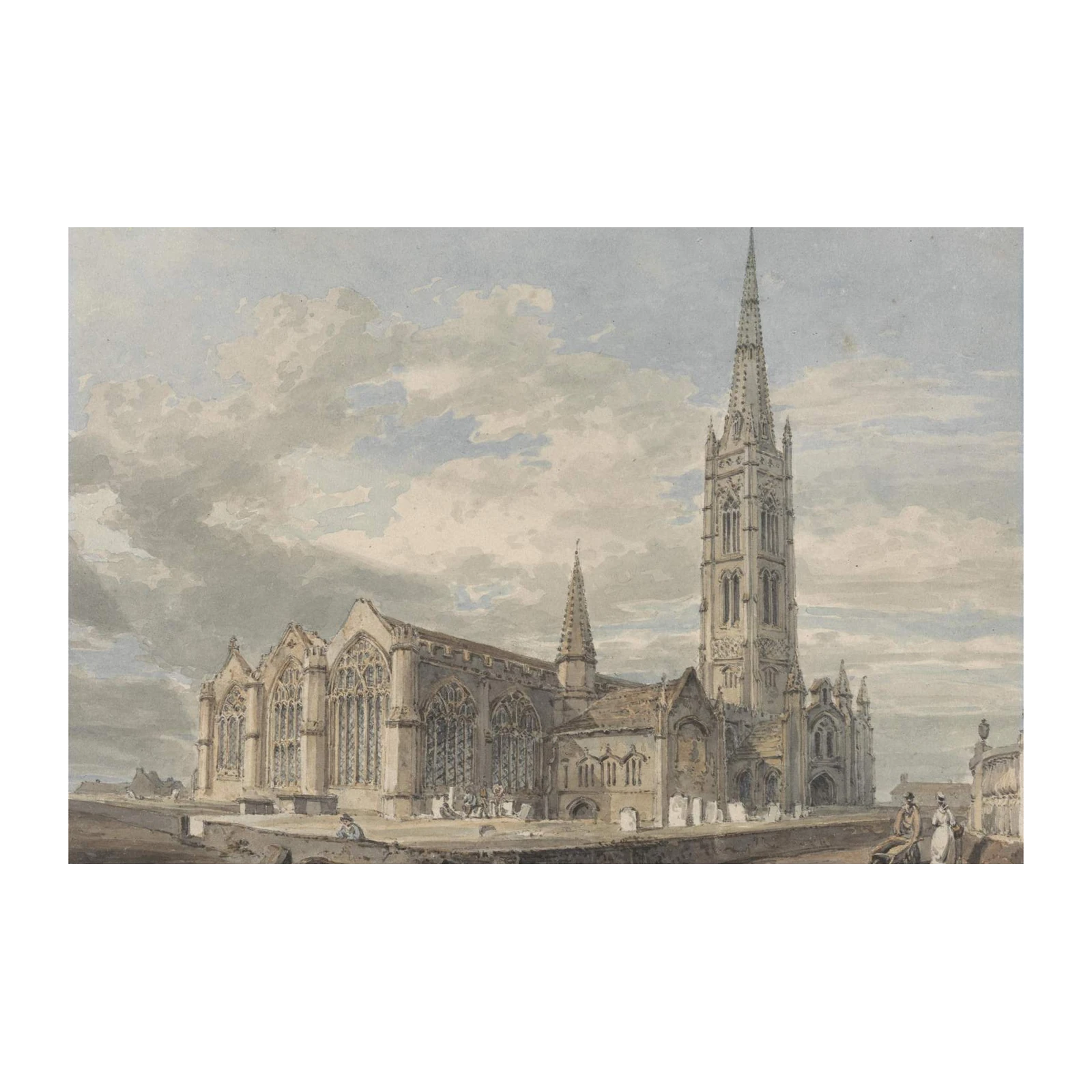 Gothic Cathedral Architecture Wall Art