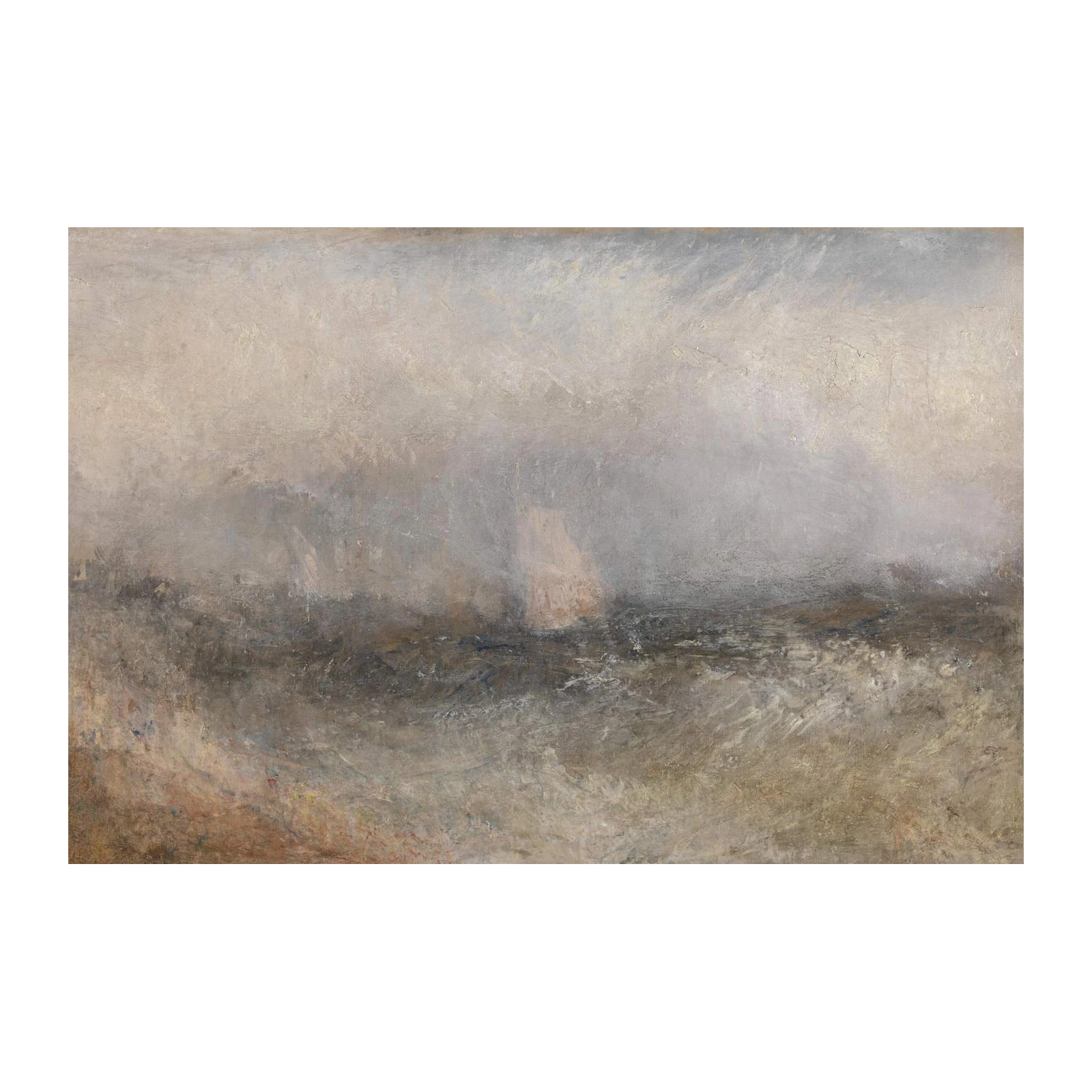 Seascape Storm Vessel Wall Art