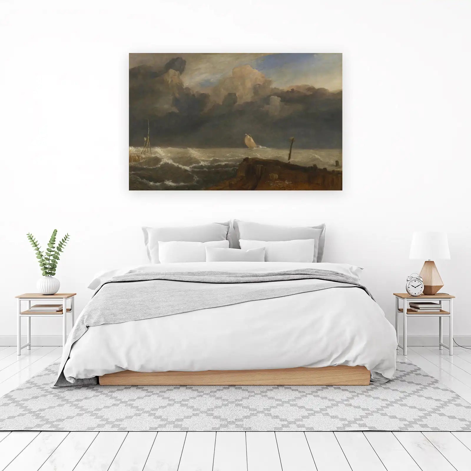 Dramatic Seascape Sailboat Wall Art