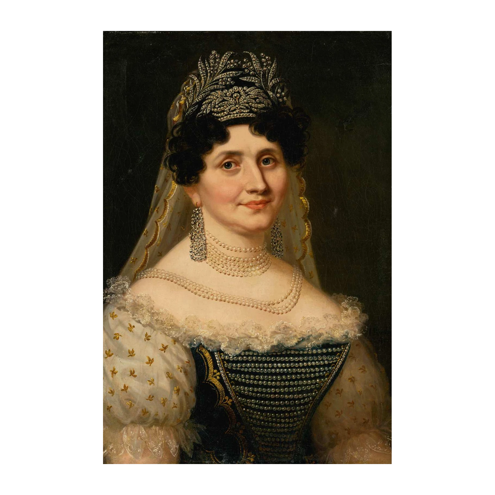 Elegant Noblewoman Portrait Wall Art