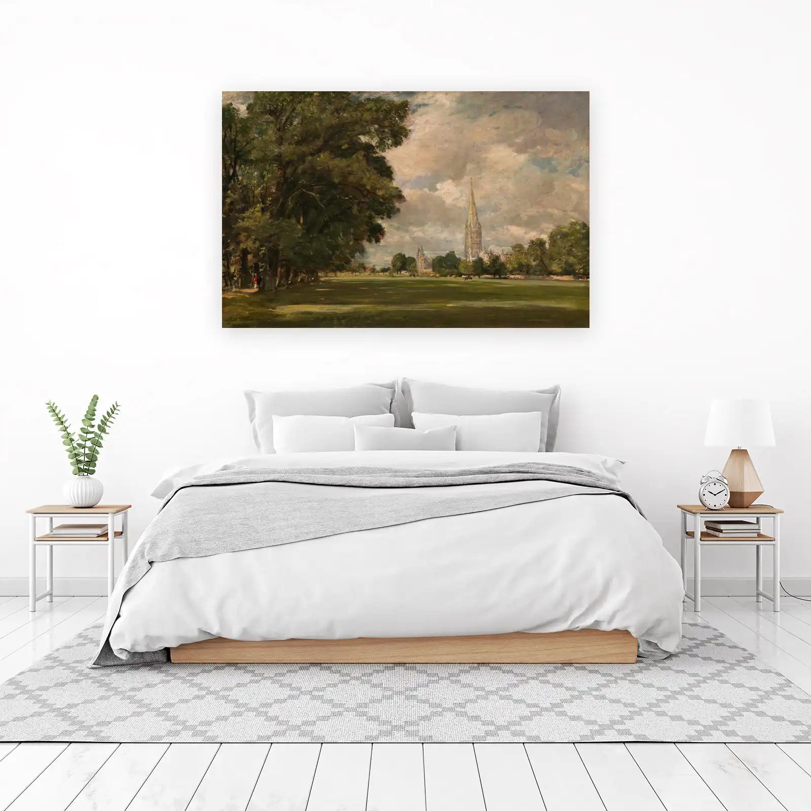 Serene Cathedral Landscape Wall Art