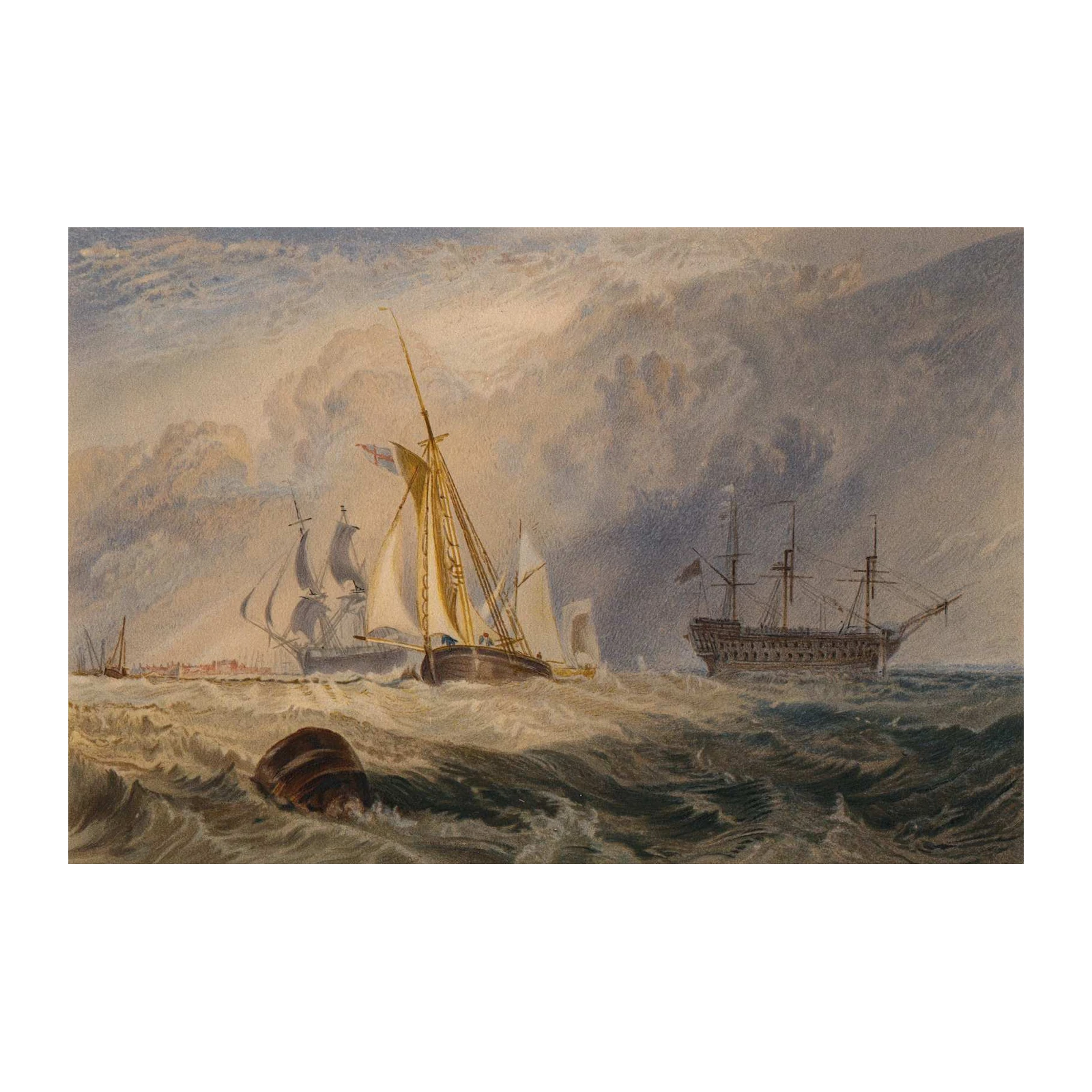 Nautical Seascape Ship Art Wall Art