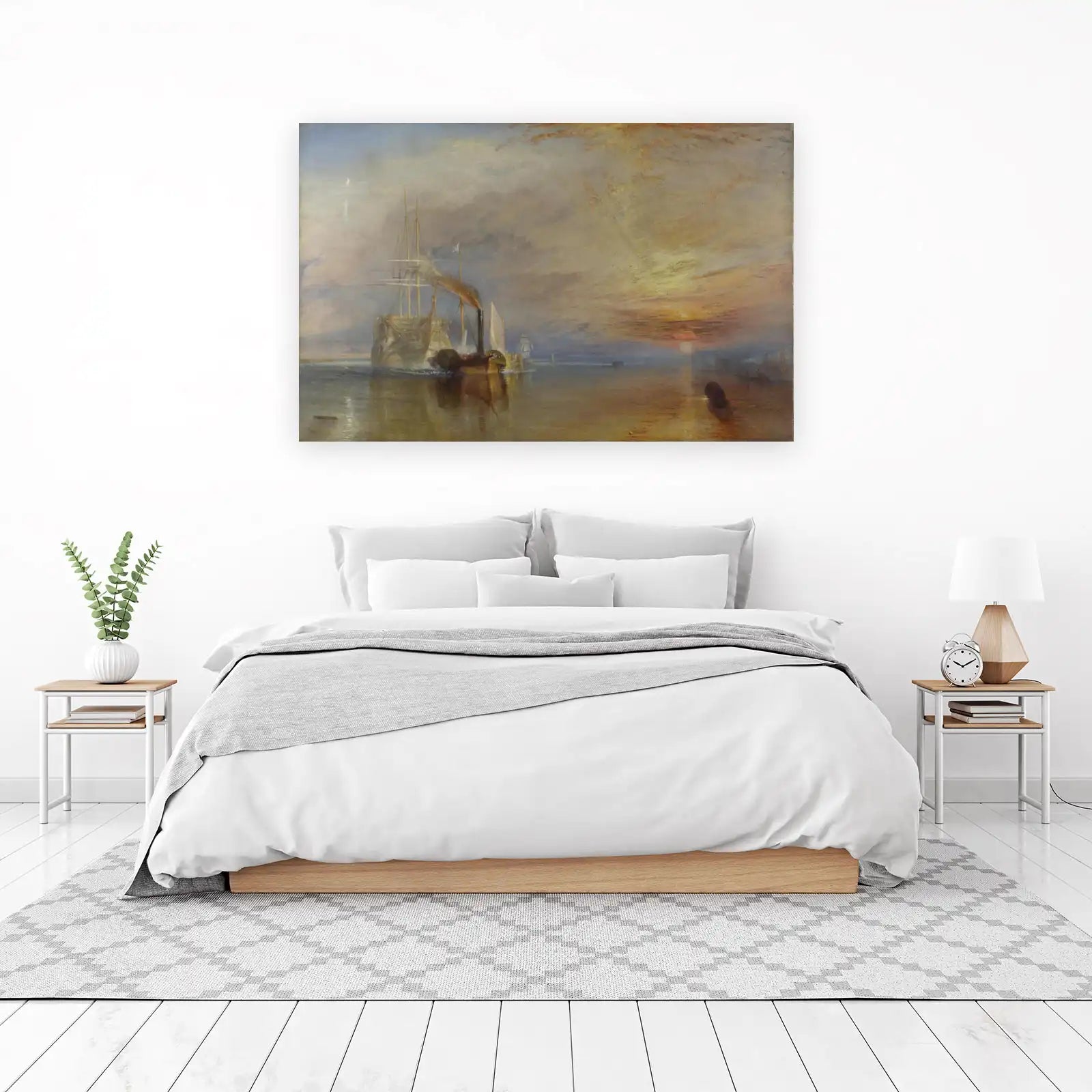 Impressionist Seascape with Steamship Wall Art