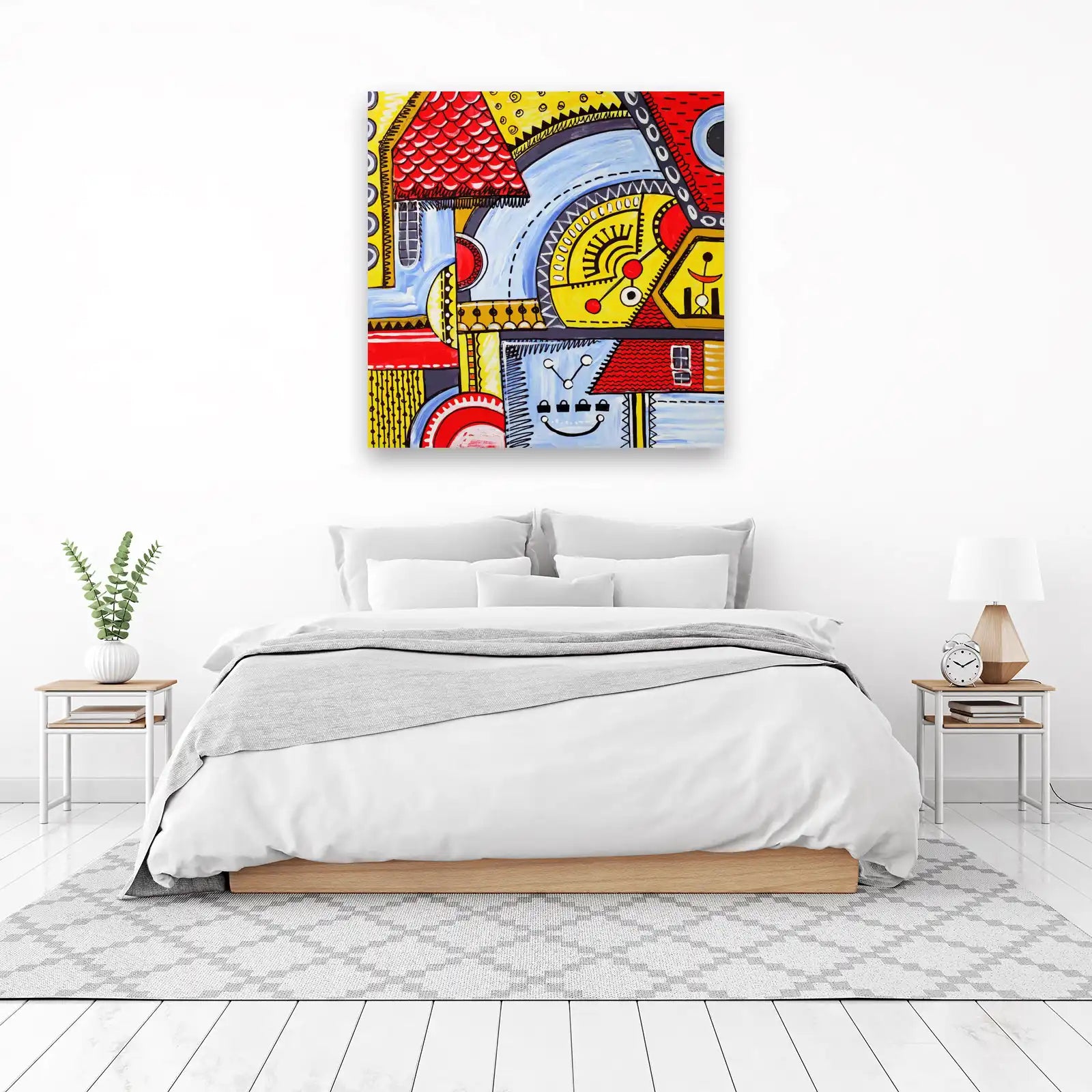 Abstract Geometric Pop Art Wall Art