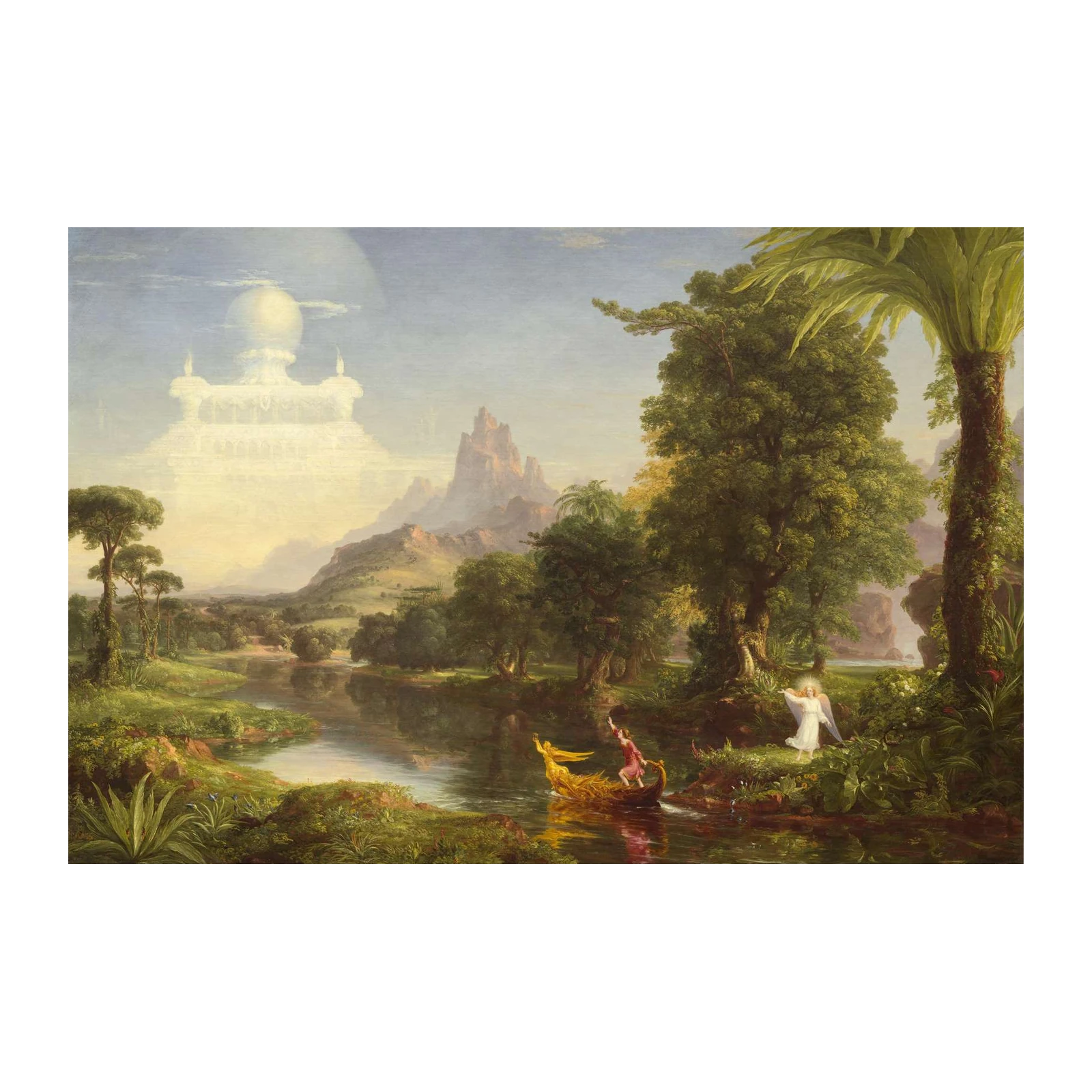 Ethereal Landscape River Journey Wall Art