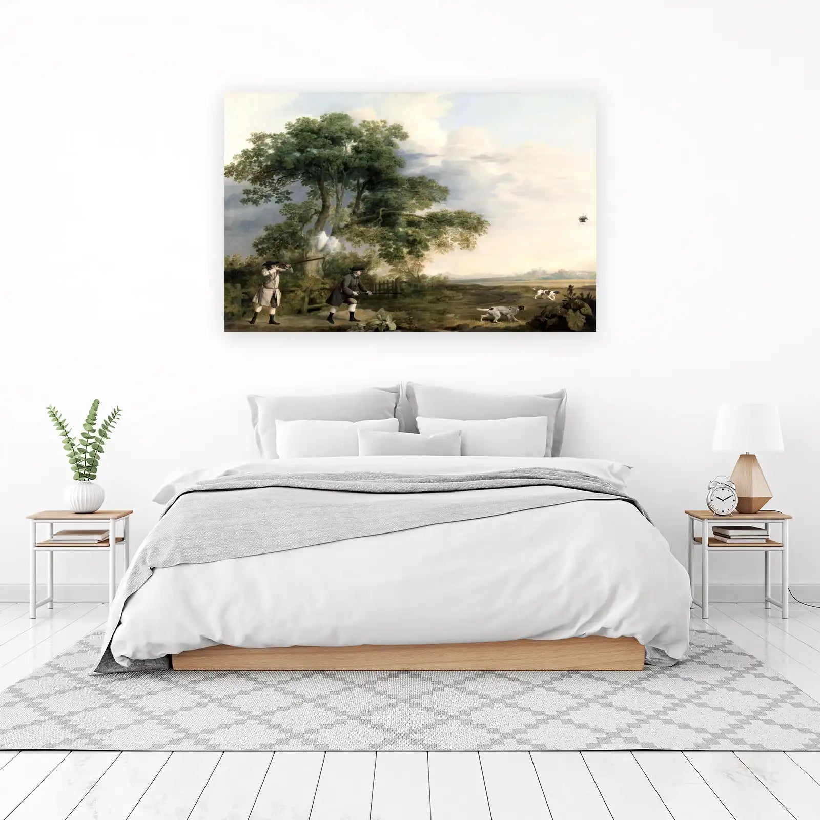 Vintage Shooting Scene Countryside Wall Art