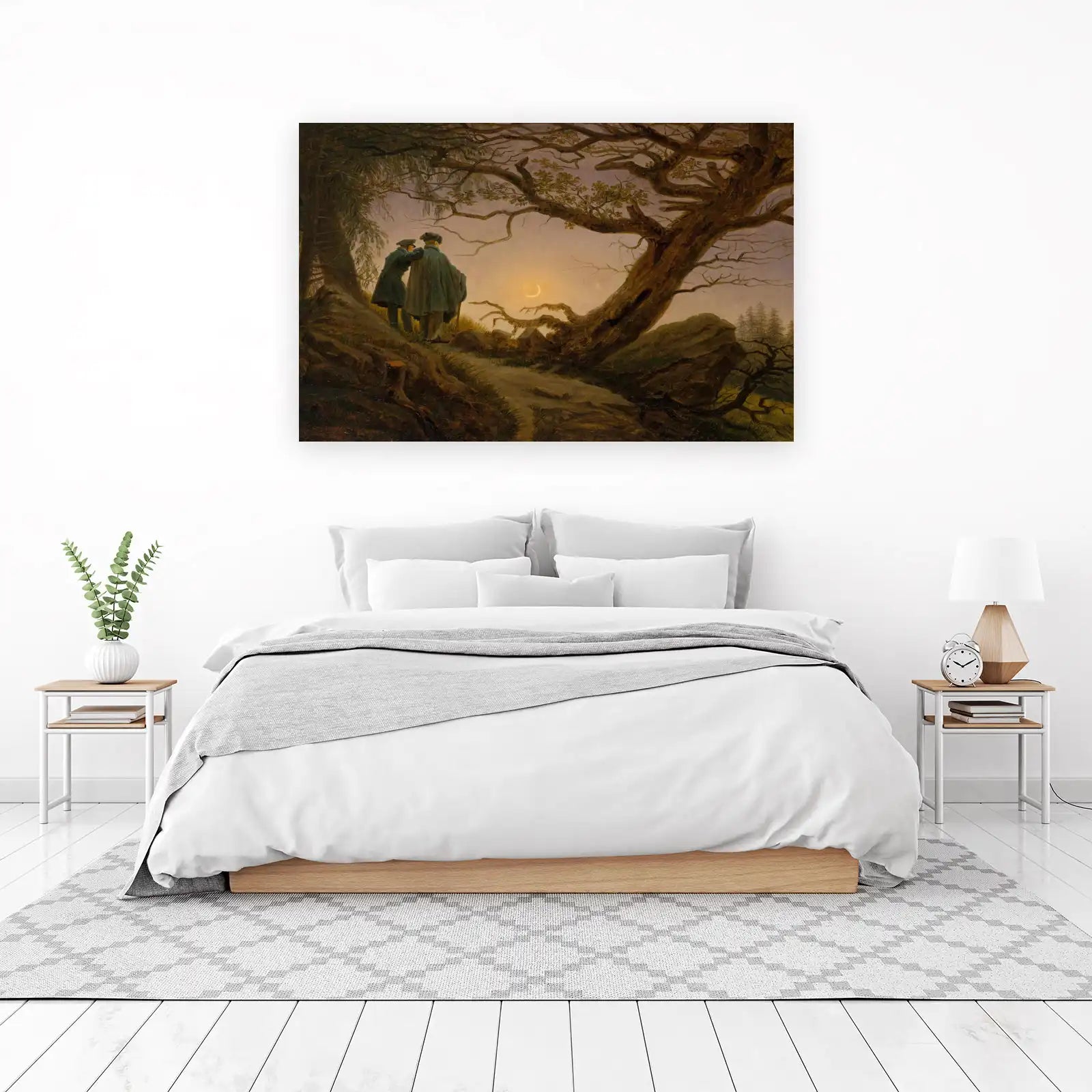 Romantic Moonlit Wanderer Wall Art