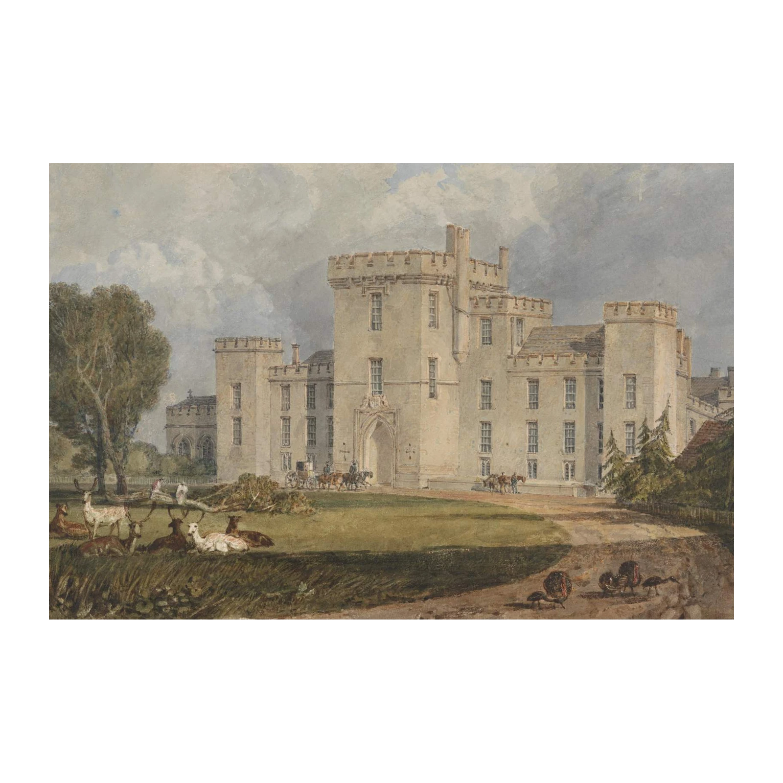 Elegant Castle Landscape Fine Art Wall Art