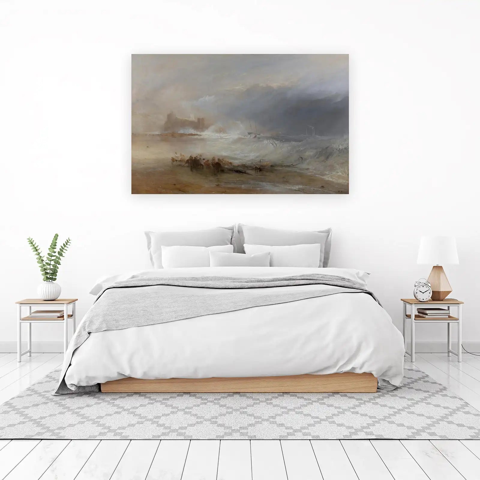 Stormy Seas & Castle Landscape Wall Art