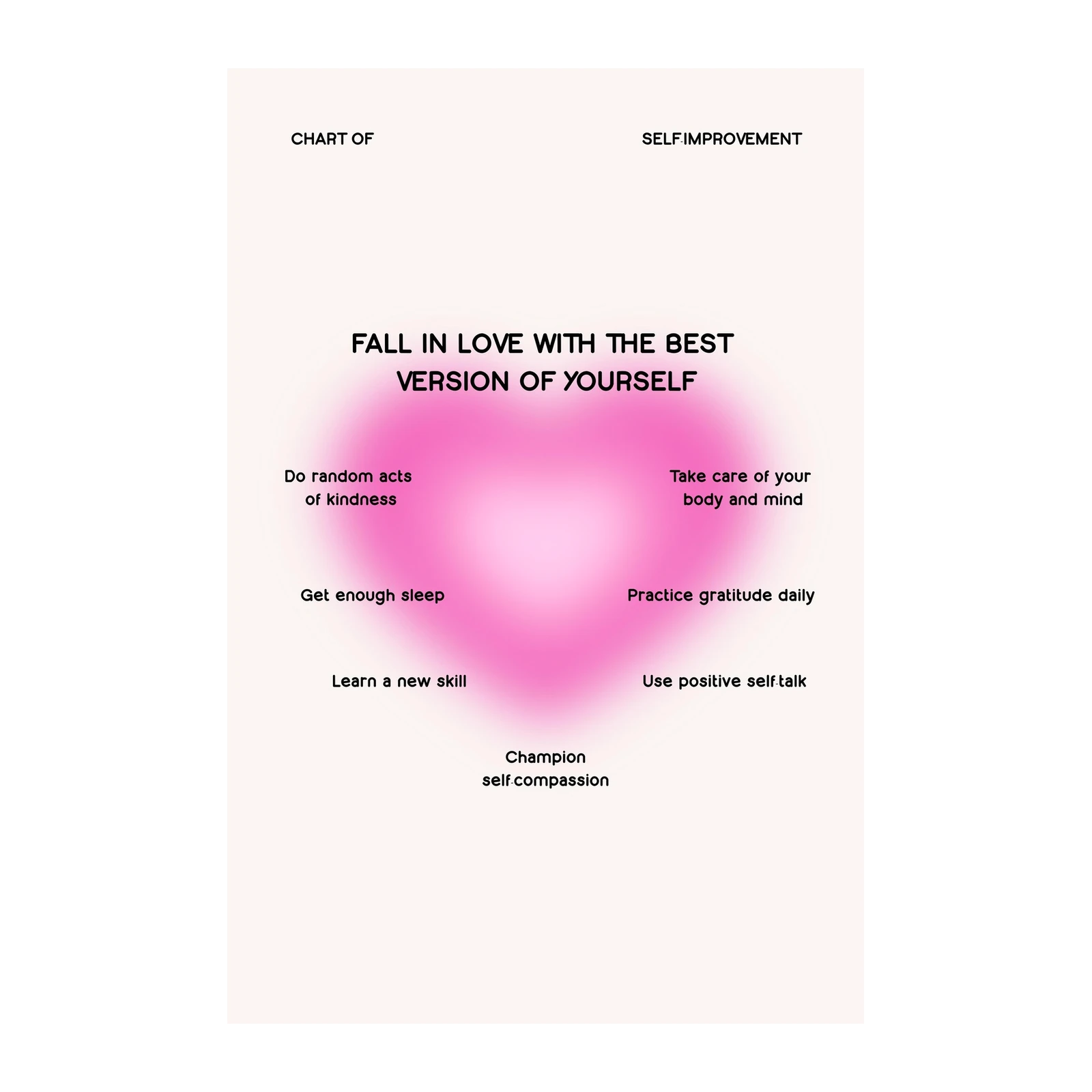 Self-Improvement Daily Habits Aura Wall Art