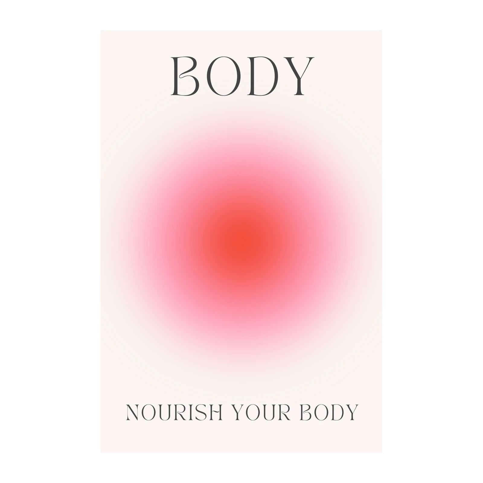 Nourish Your Body Aura Gradient Wall Art