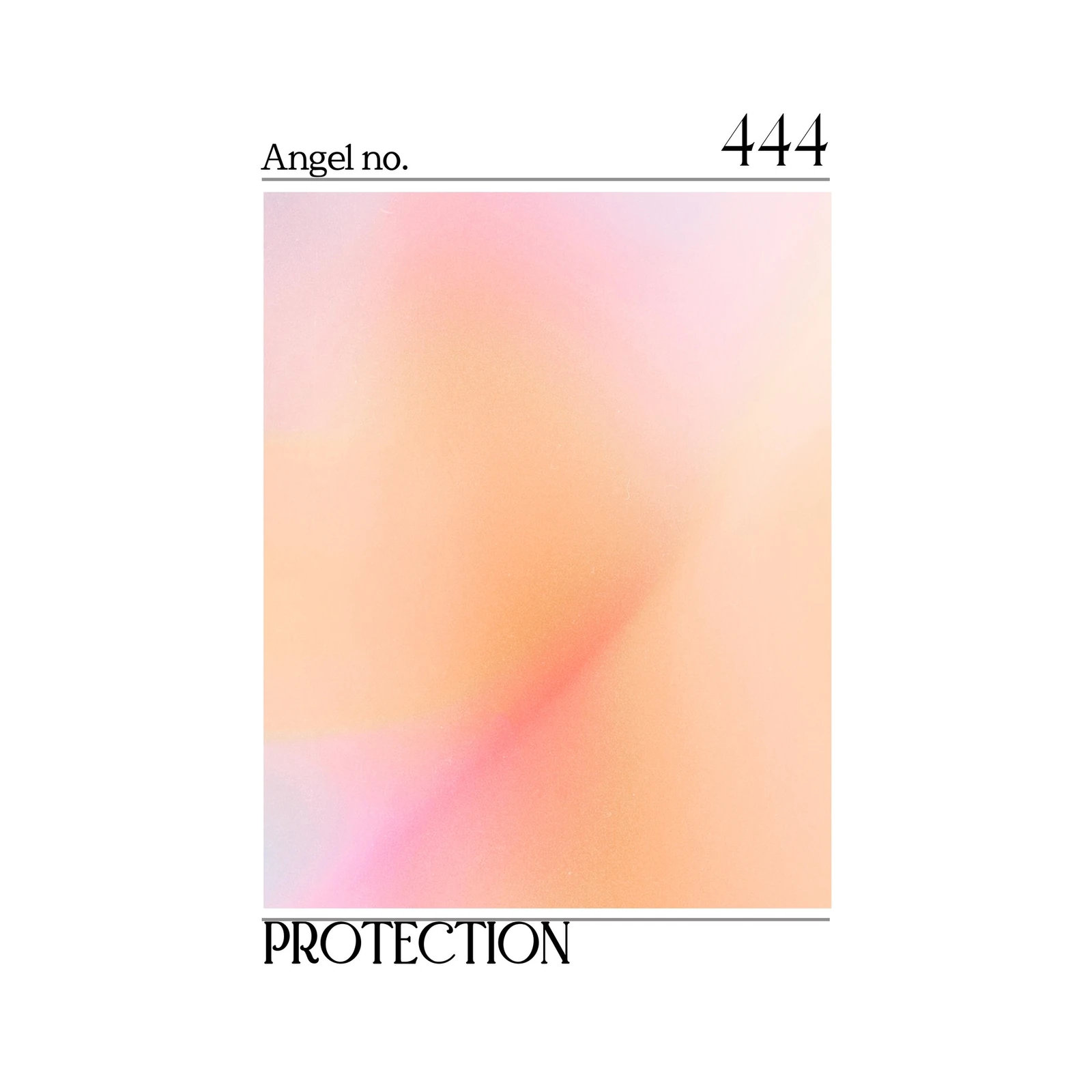 Angel 444 Protection Aura Gradient Wall Art