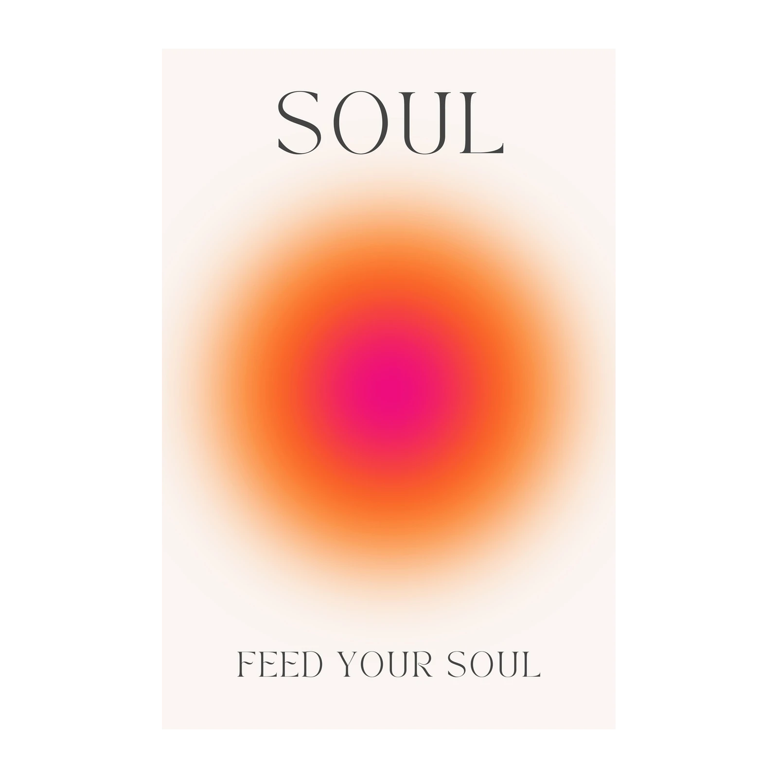 Aura Gradient "Soul" Wall Art - Modern Boho Art