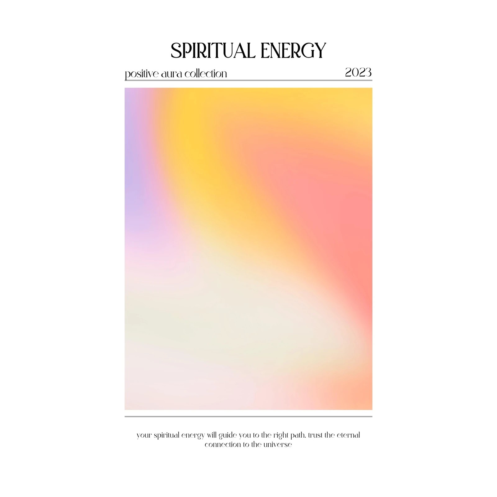 Spiritual Aura Gradient Wall Art