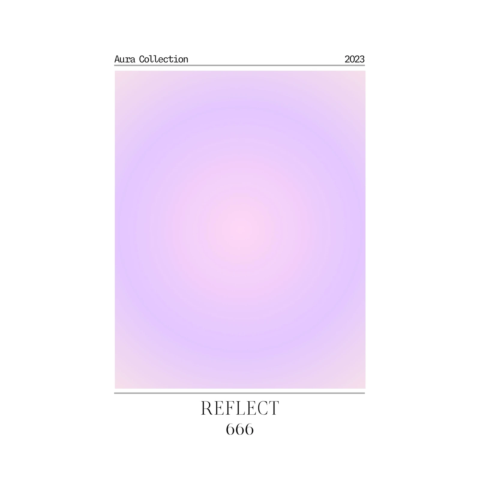 Serene Gradient Aura "REFLECT" Wall Art