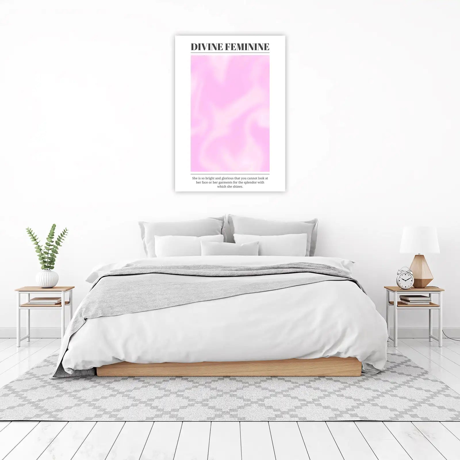 Divine Feminine Pink Swirl Wall Art