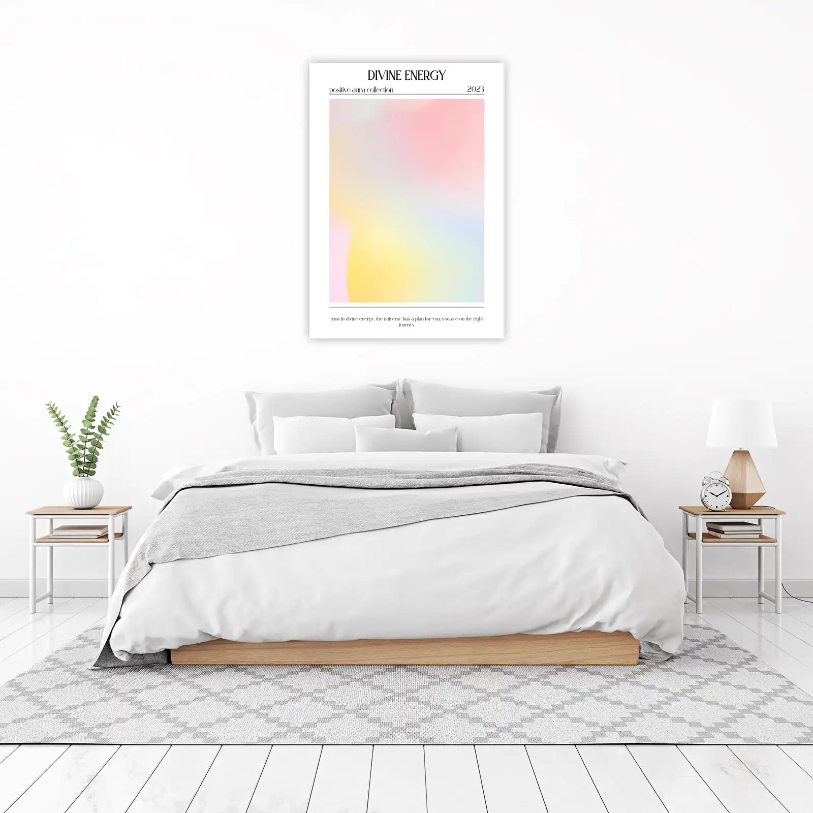 Divine Energy Aura Gradient Wall Art