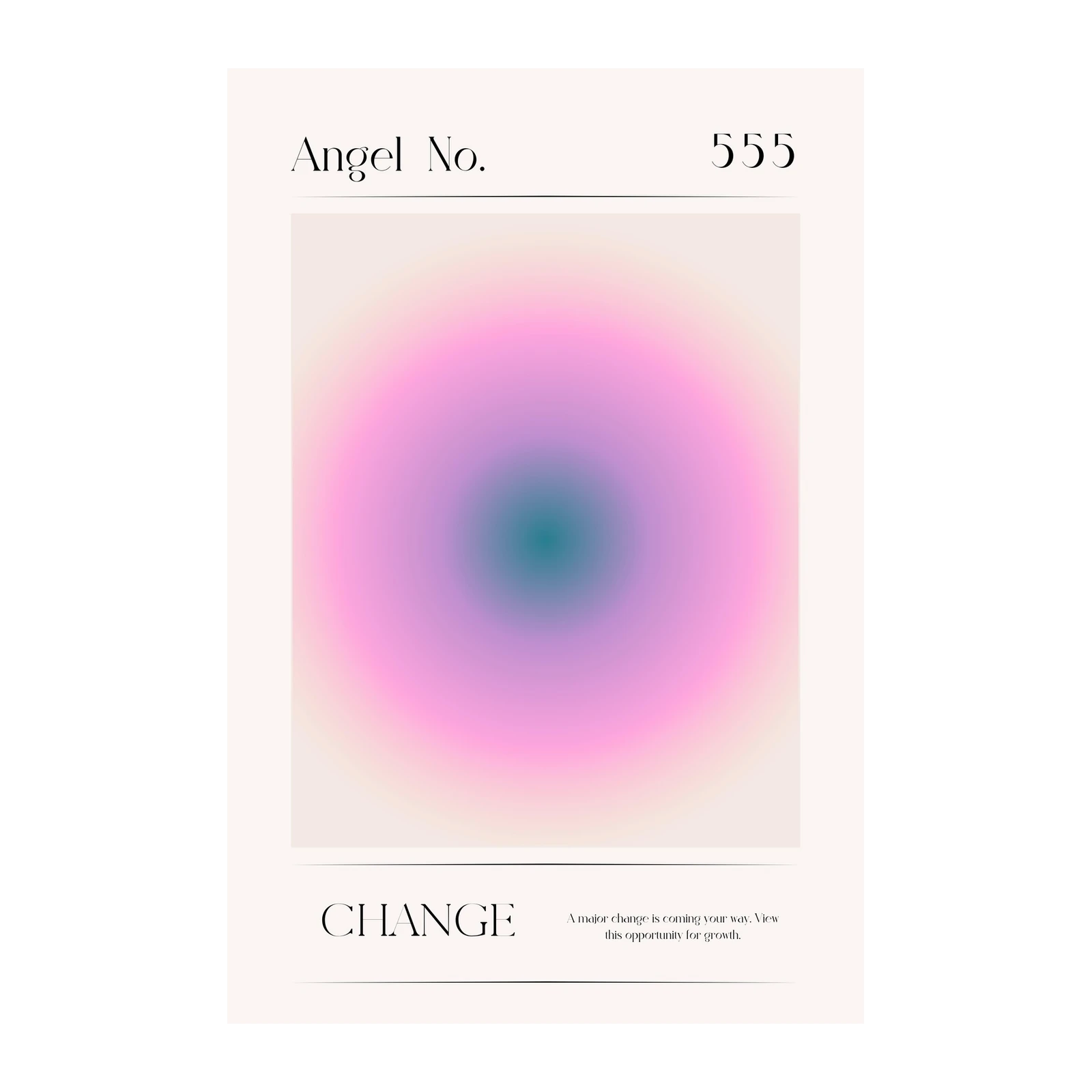 Angel 555 Change Aura Gradient Wall Art