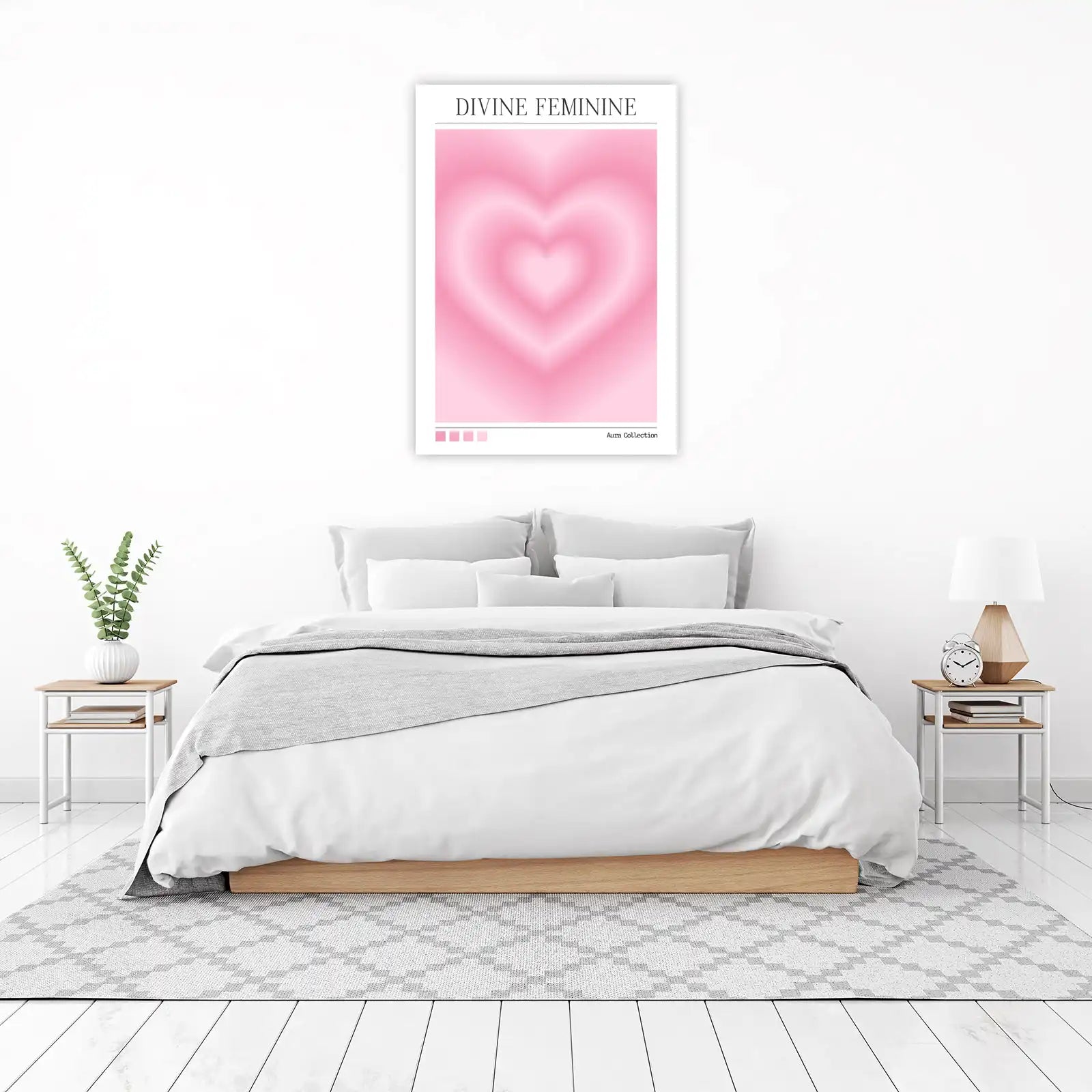 Divine Feminine Heart Aura Wall Art