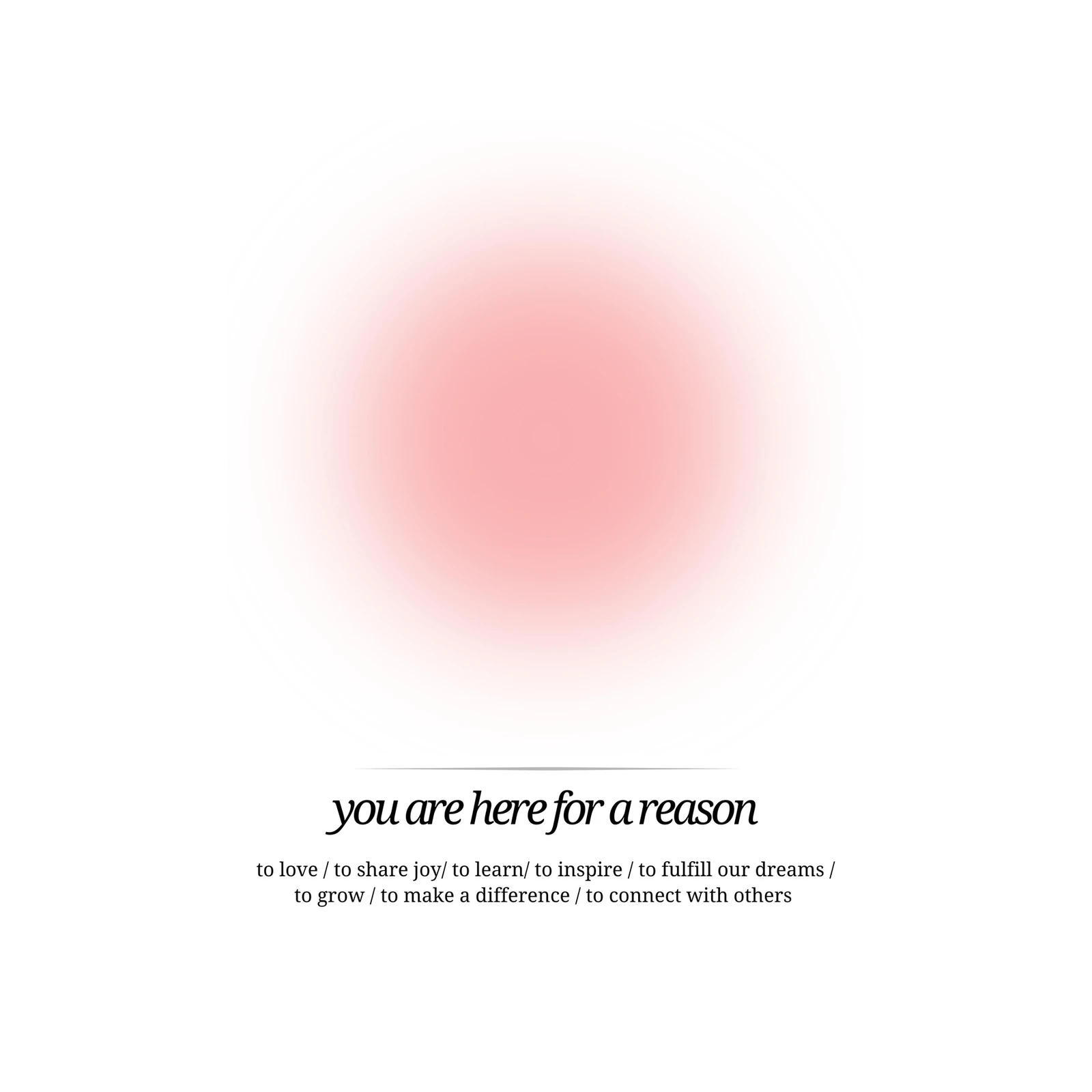 Inspirational 'You Are Here For A Reason' Wall Art