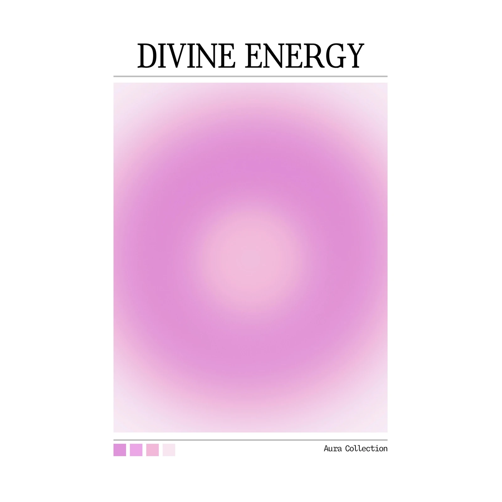 Divine Energy Aura Gradient Wall Art