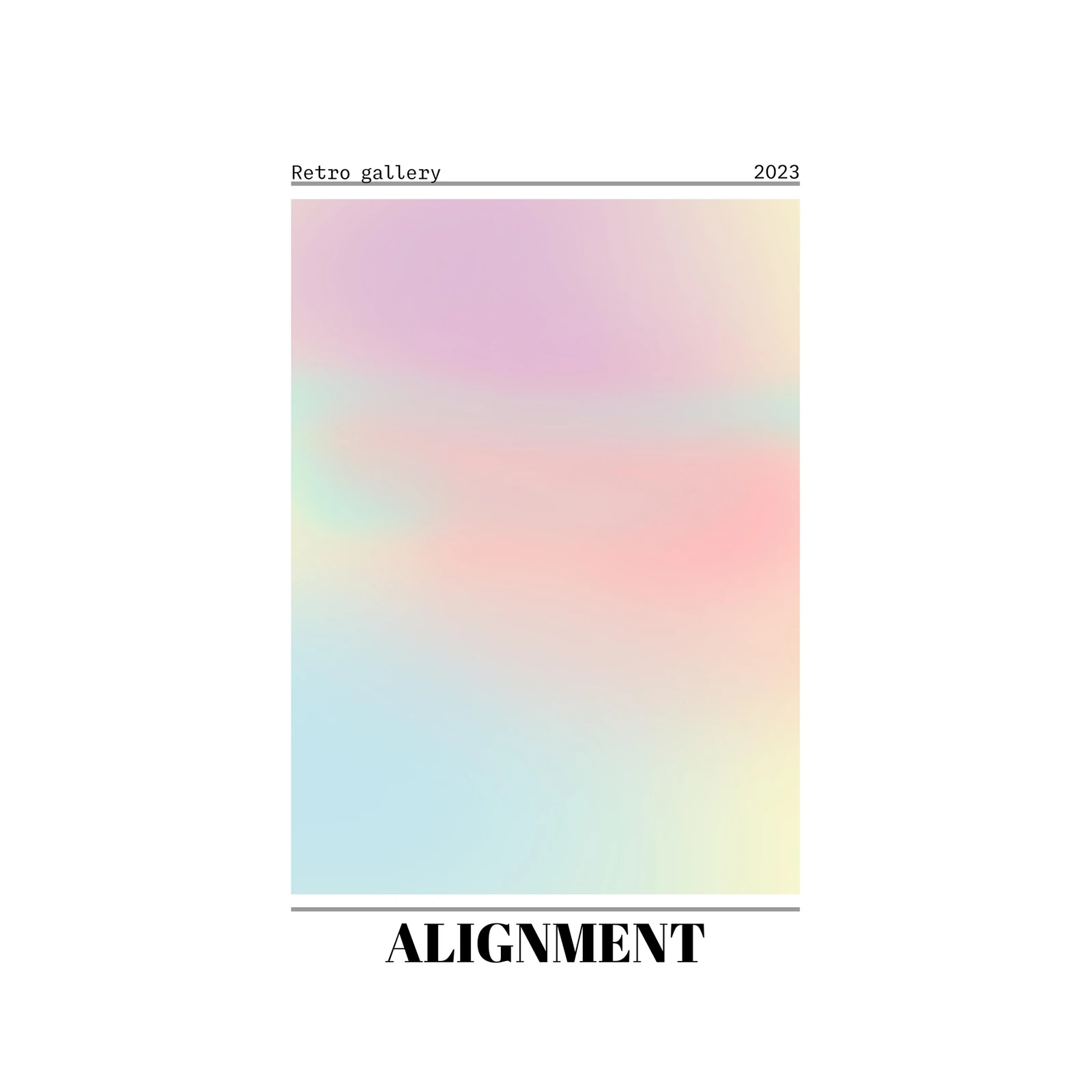 Soft Gradient Pastel Aesthetic Wall Art Wall Art