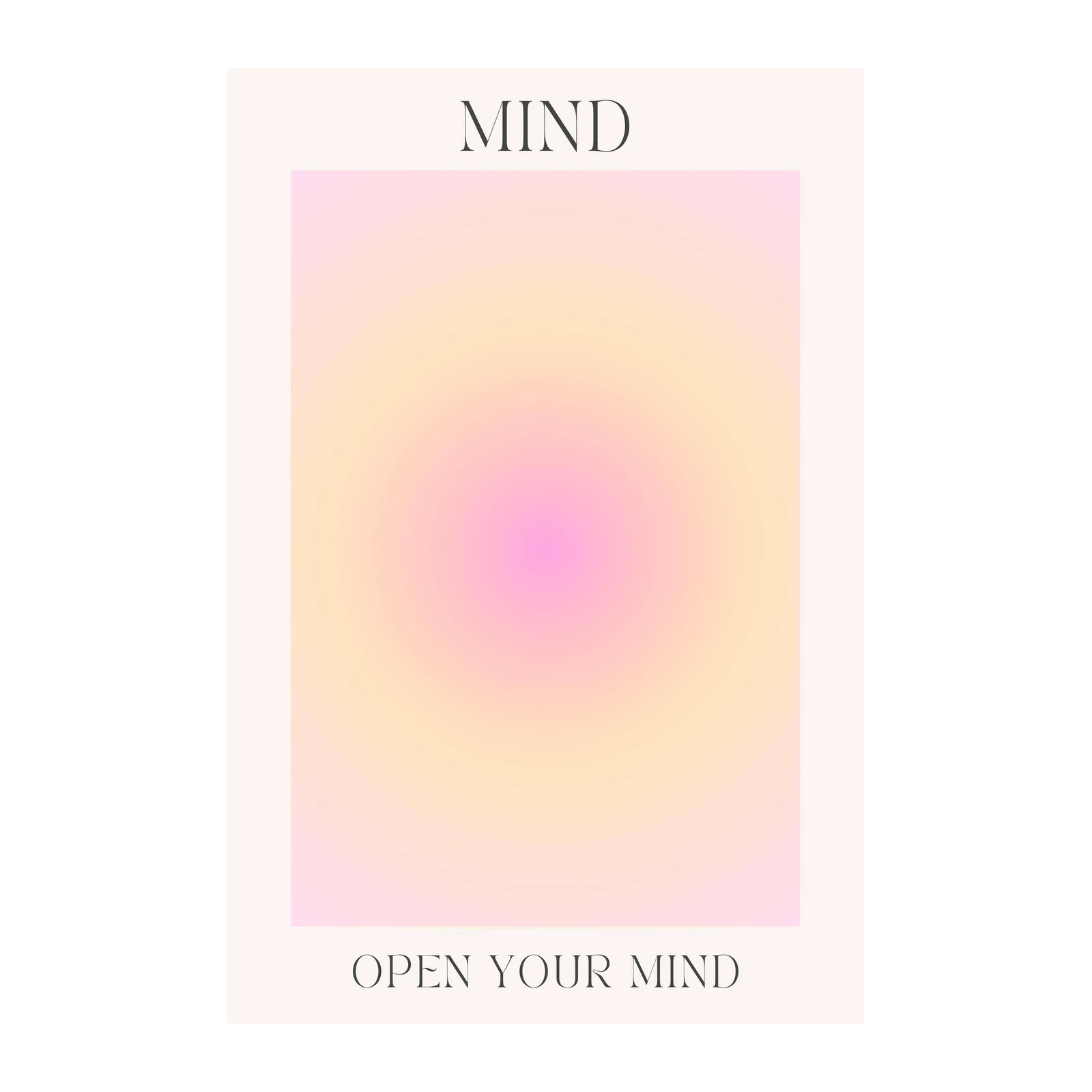 Mind Aura Gradient Boho Wall Art