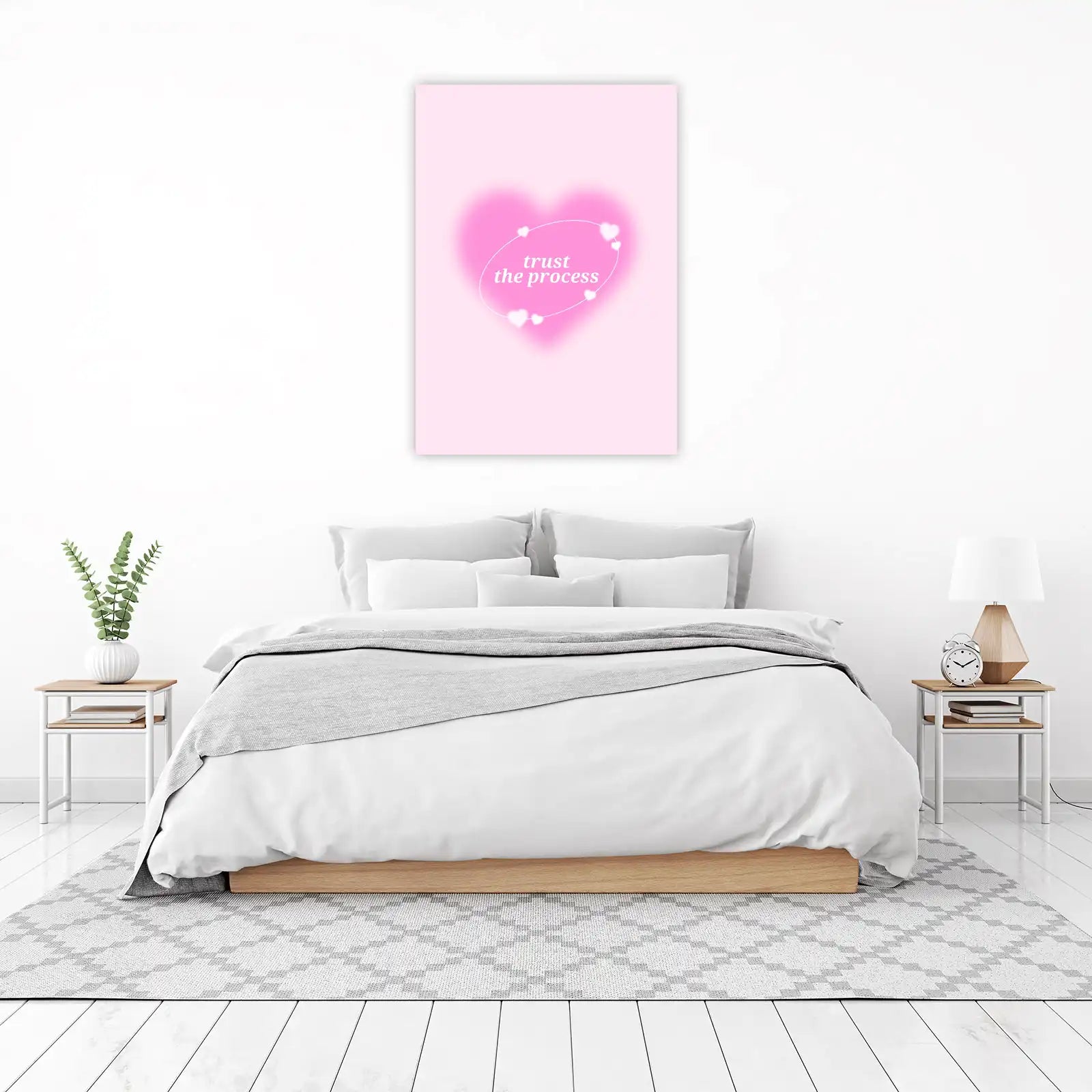 Trust the Process Aura Heart Wall Art