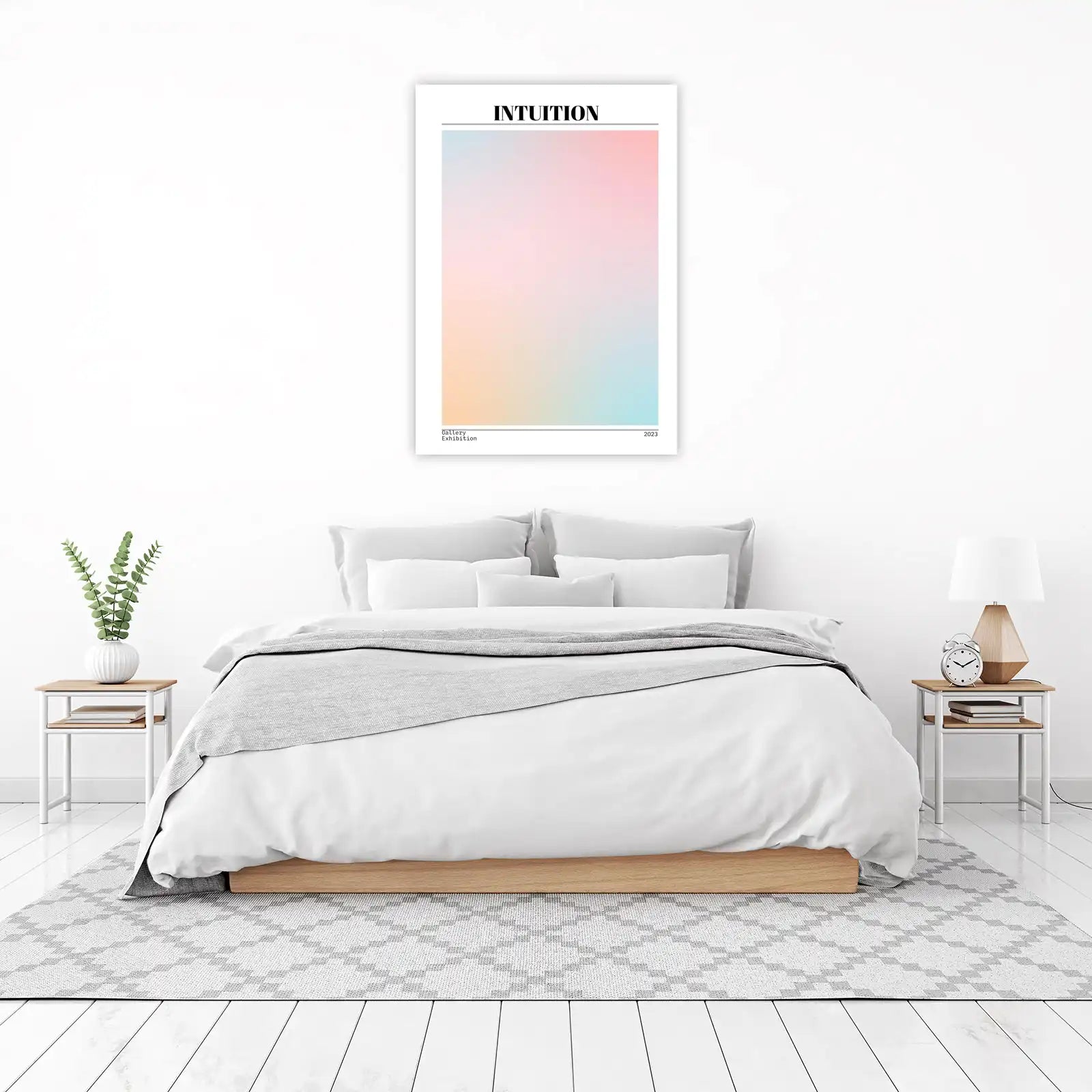 Abstract Gradient "Intuition" Wall Art - Modern Home Decor