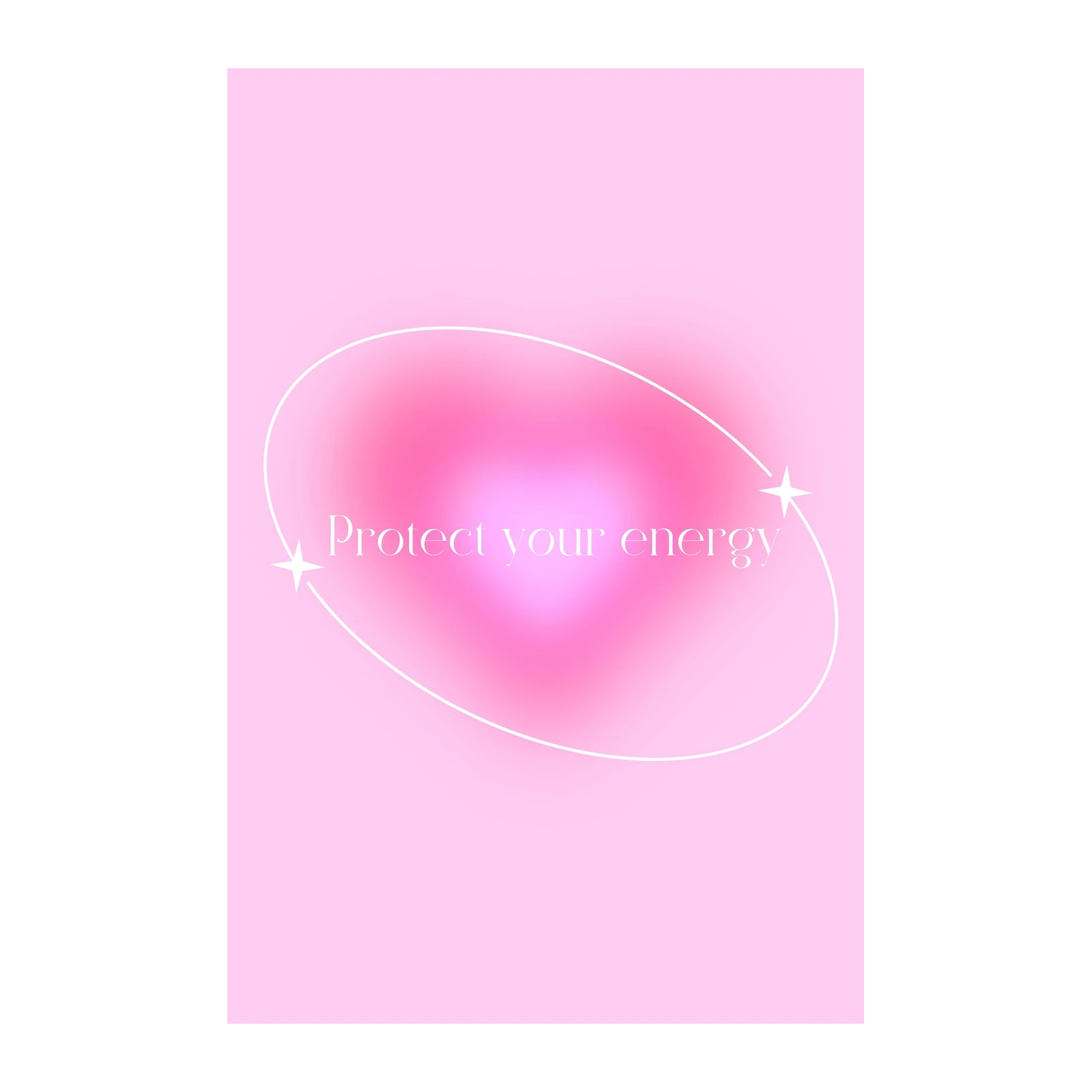 Protect Your Energy Aura Gradient Wall Art