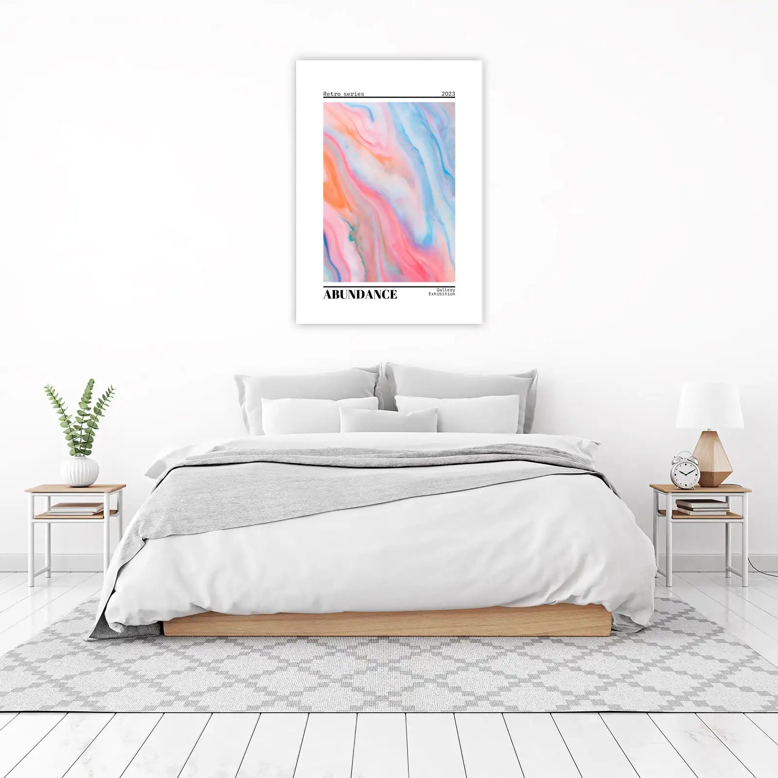 Retro Abundance Fluid Art Wall Art