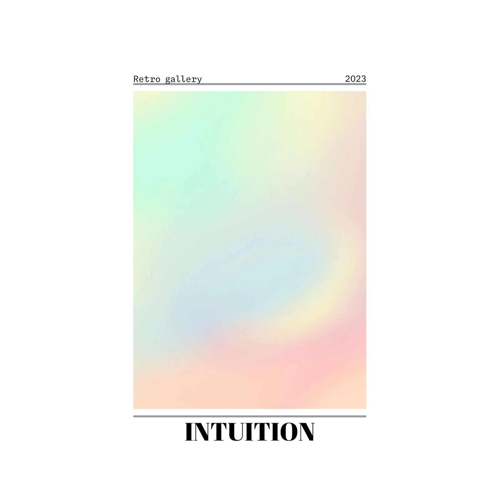 Intuition Pastel Gradient Aura Wall Art