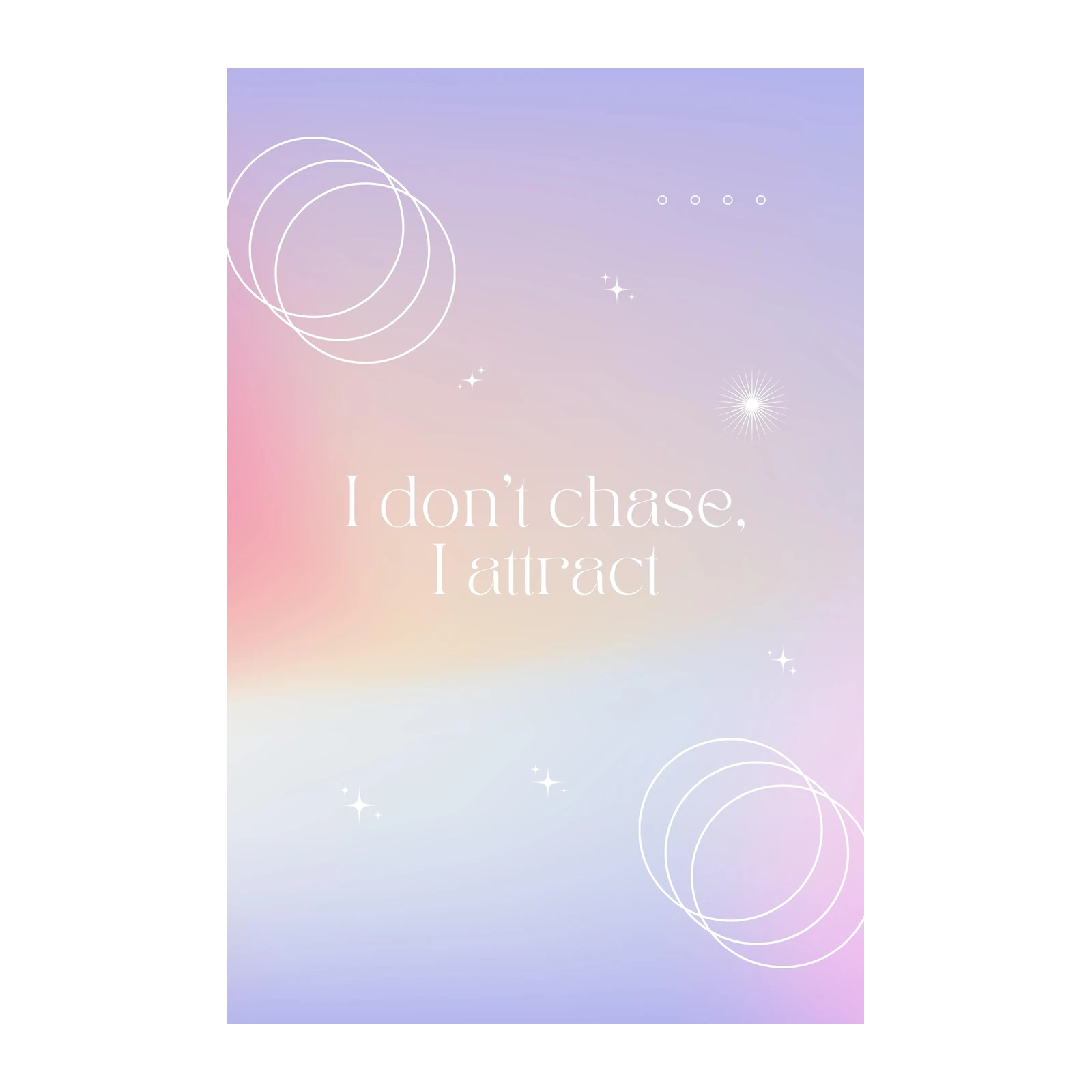 Manifestation Aura "I Attract" Wall Art