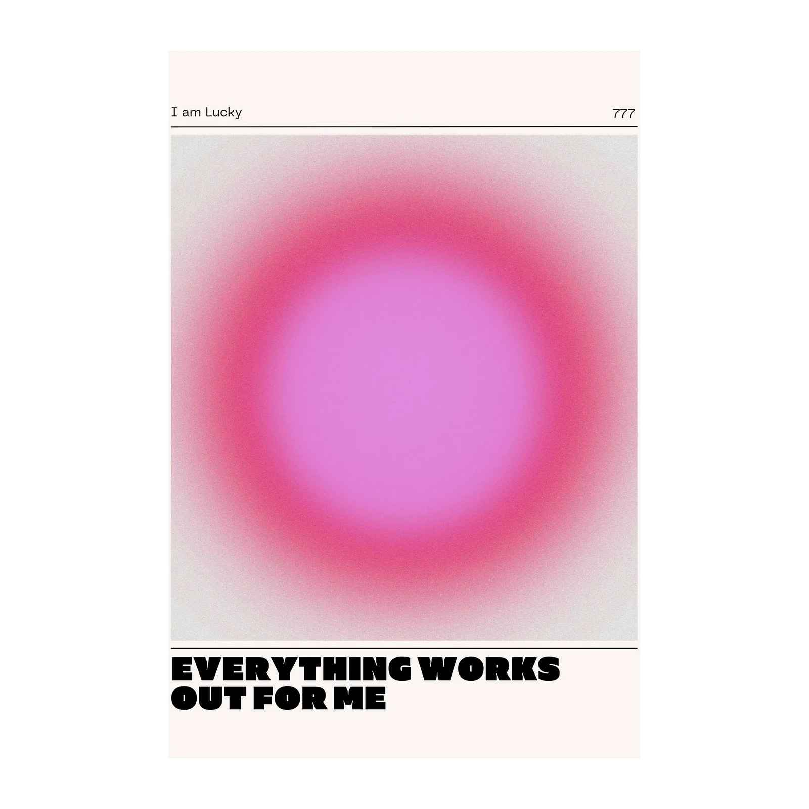 Aura Gradient "Everything Works Out" Wall Art