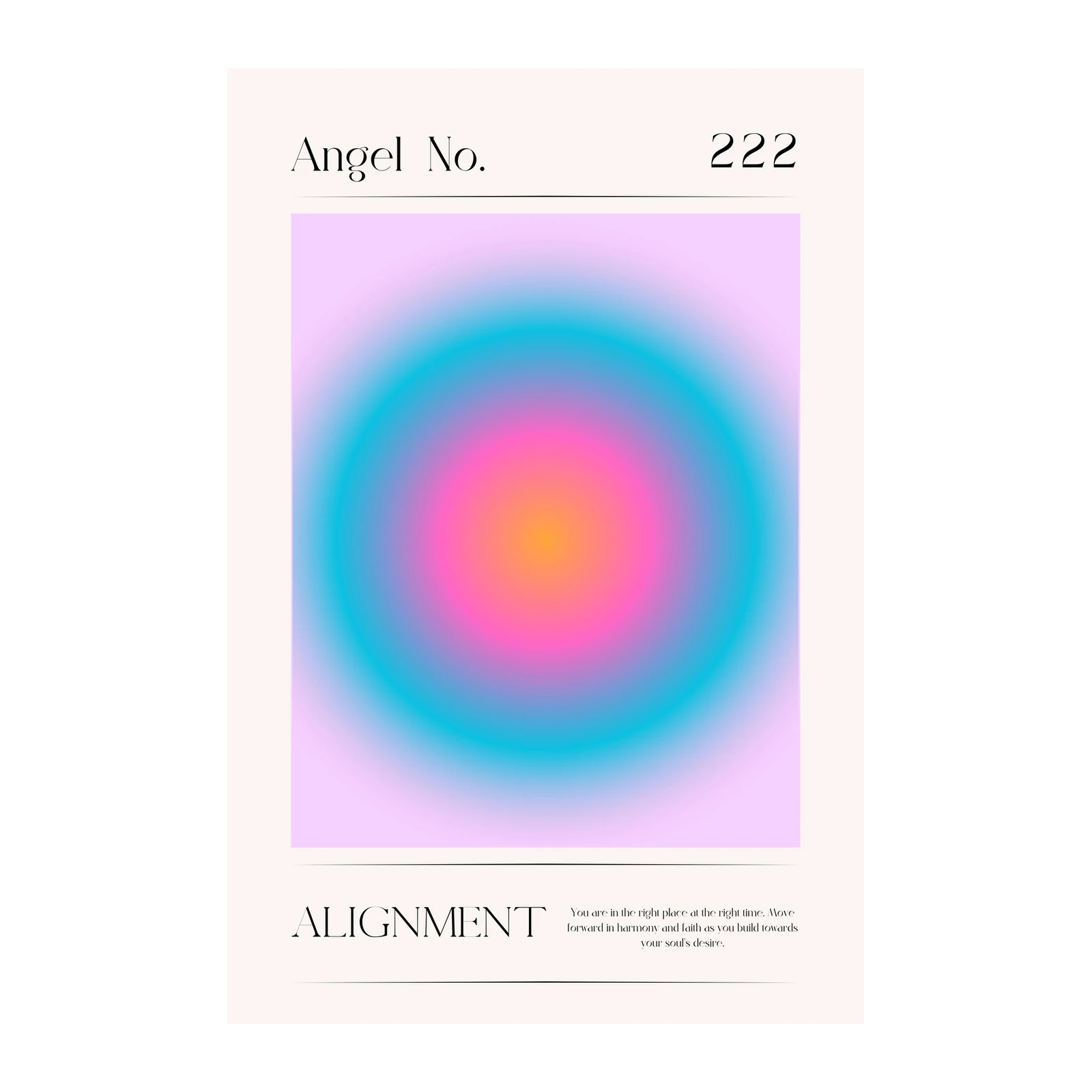 Angel Aura 222 Alignment Wall Art