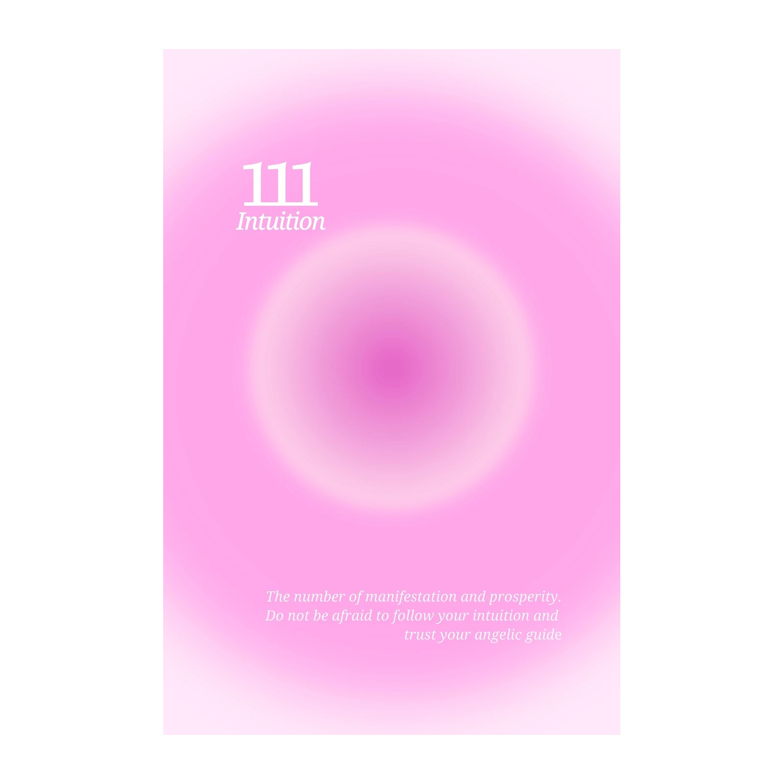 111 Intuition Aura Gradient Wall Art